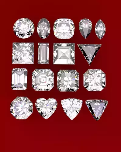 11 Gem stones  Diamond  cuts 