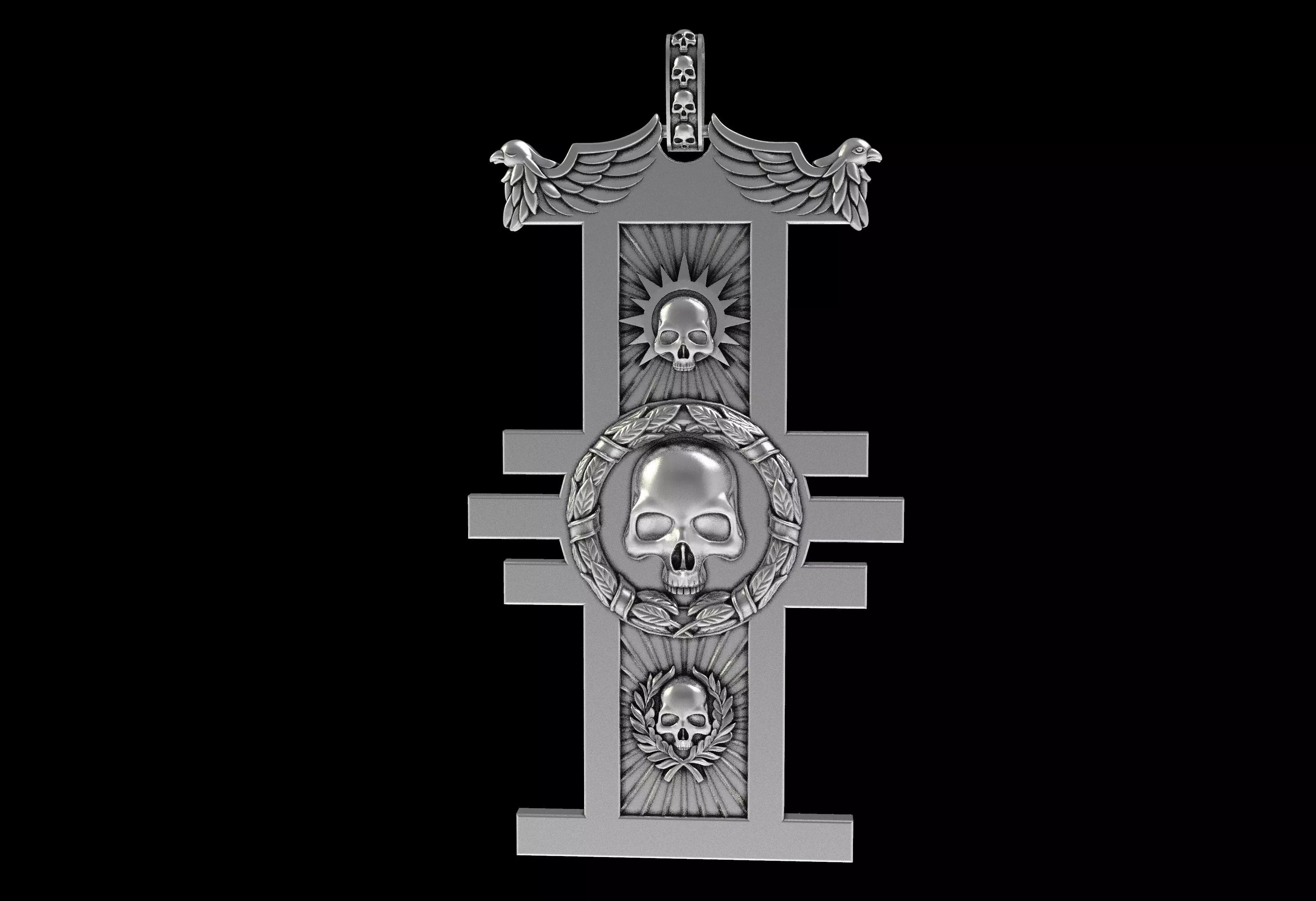 Mimir Forge Pendant 3D print model_17