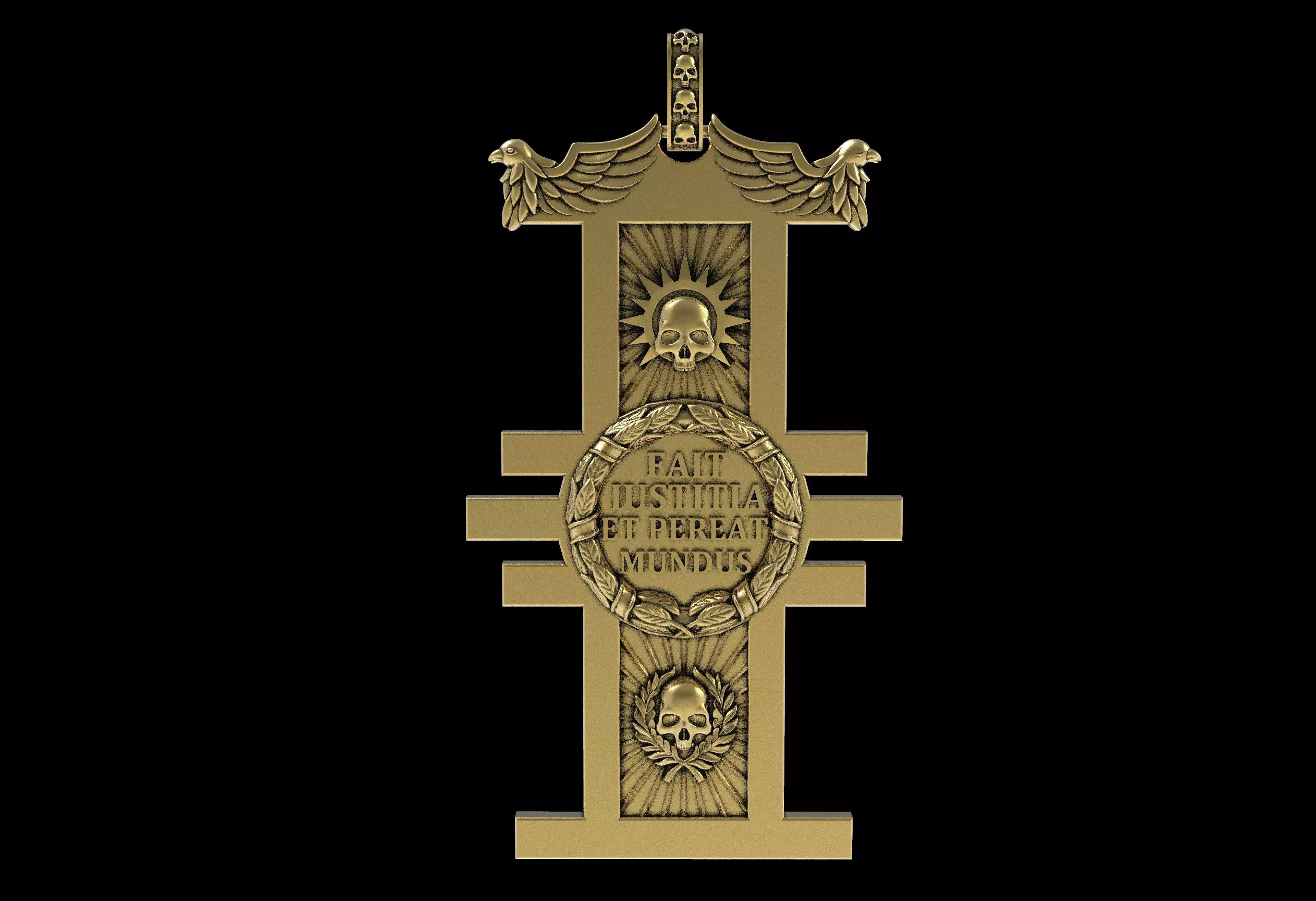 Mimir Forge Pendant 3D print model_16