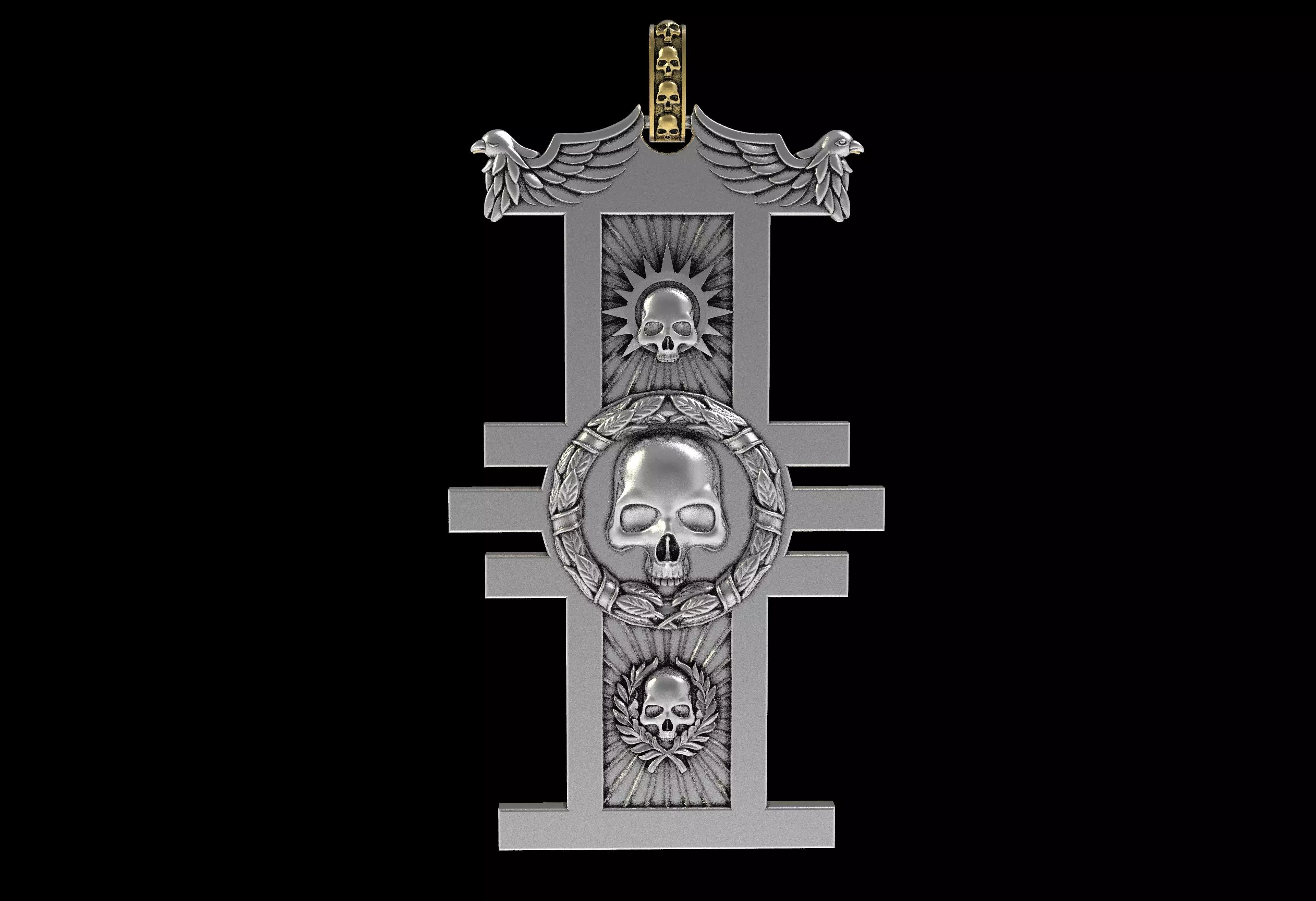 Mimir Forge Pendant 3D print model_6