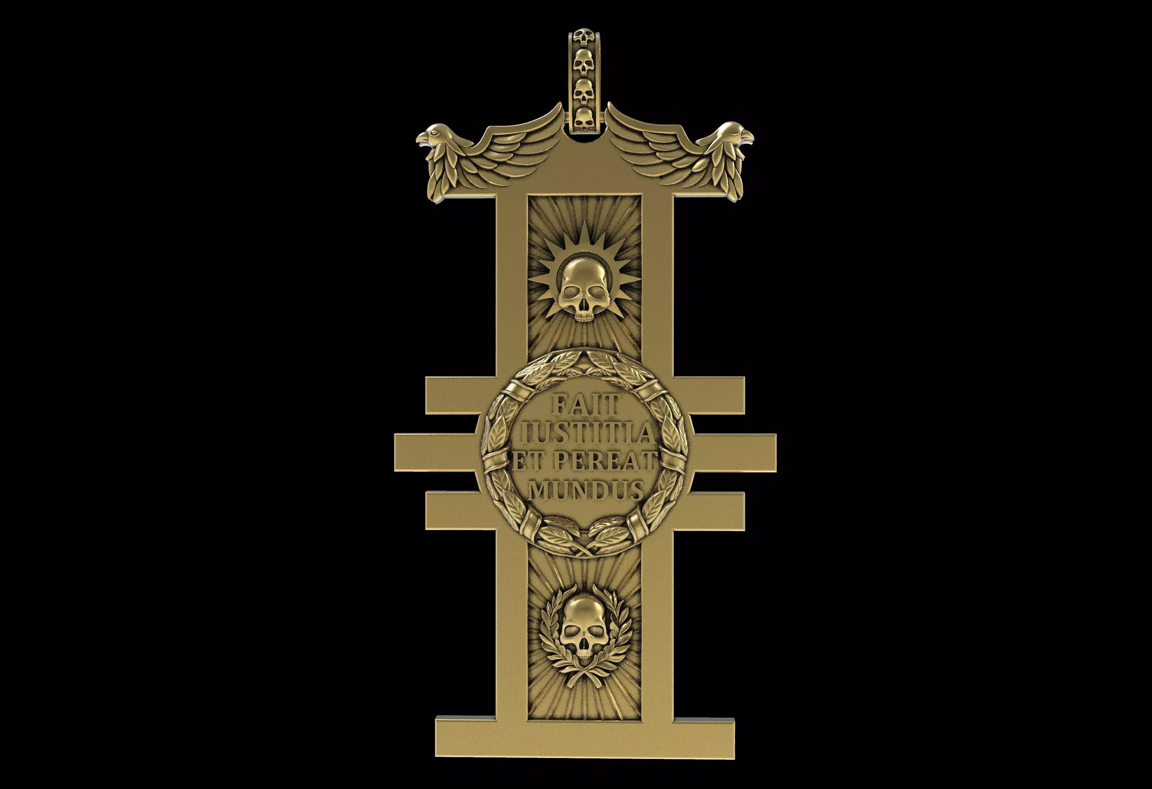 Mimir Forge Pendant 3D print model_10