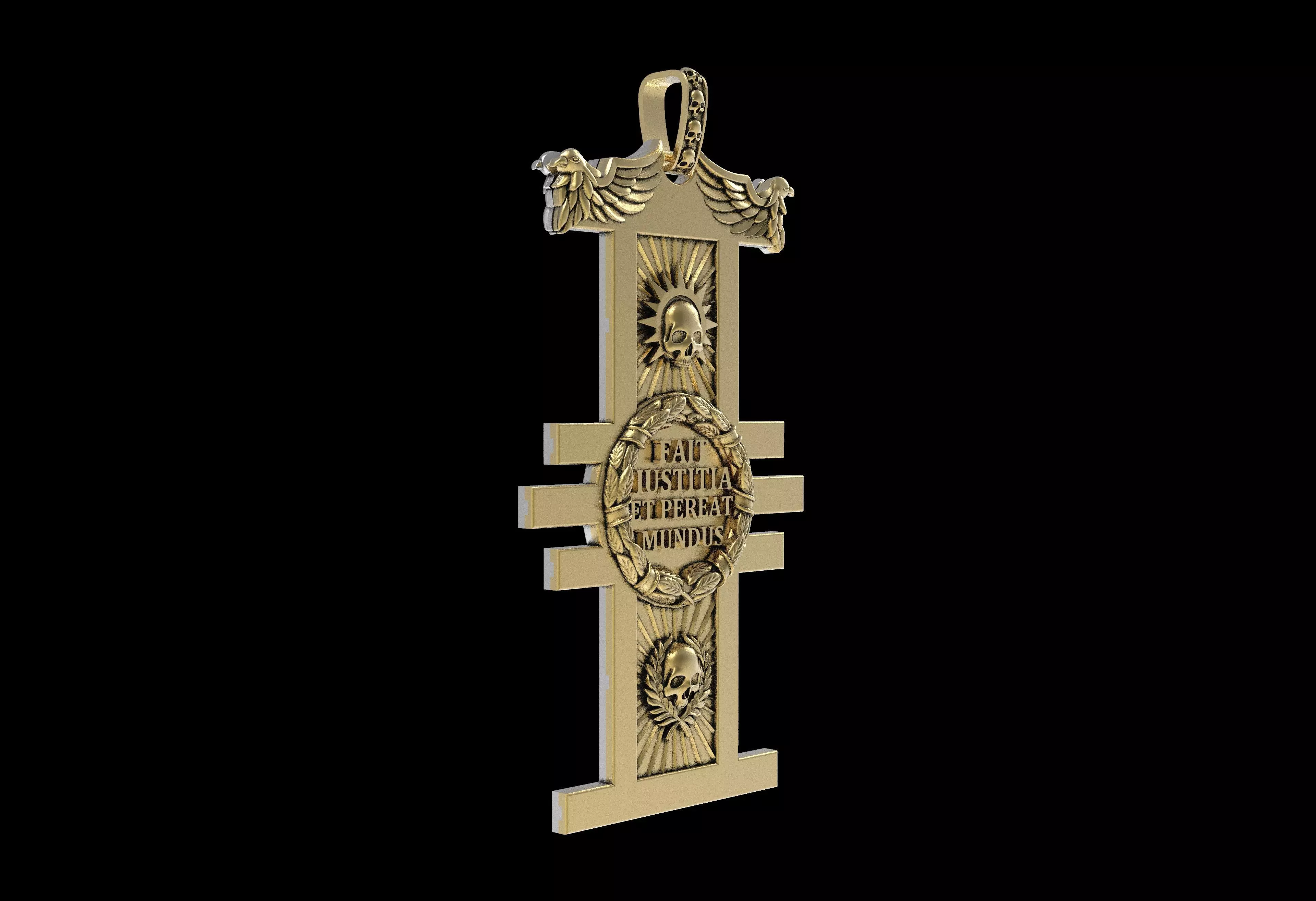 Mimir Forge Pendant 3D print model_9