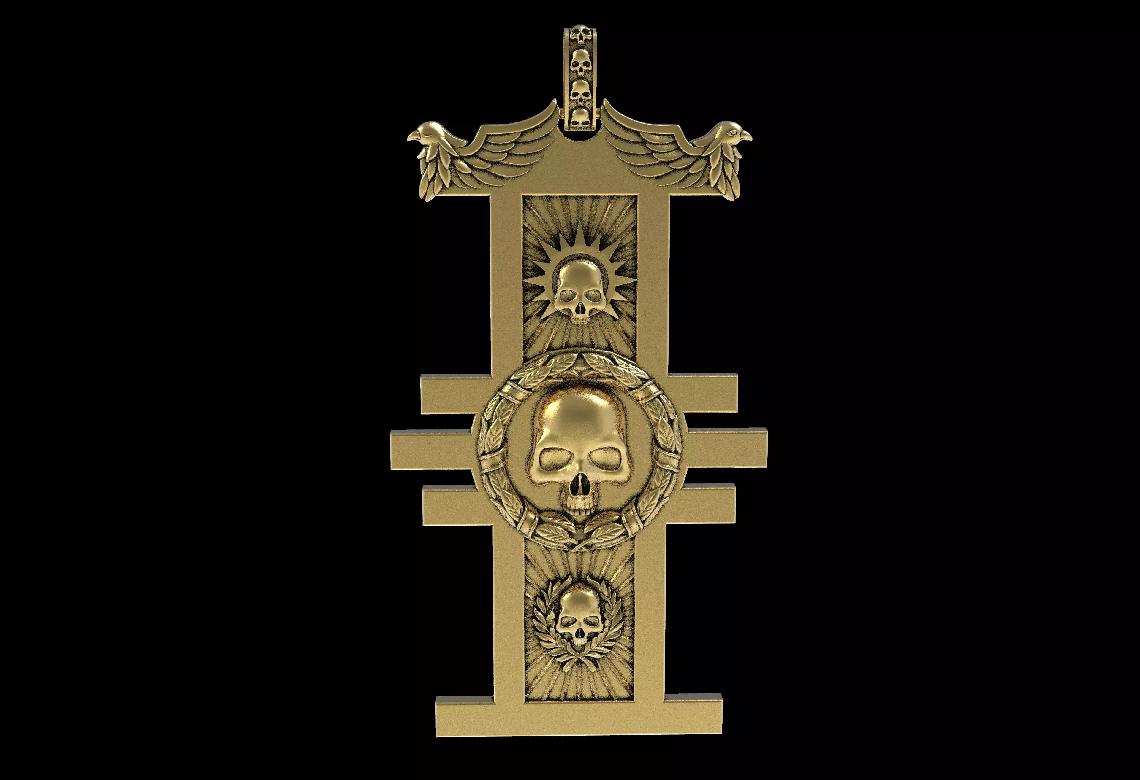 Mimir Forge Pendant 3D print model_12