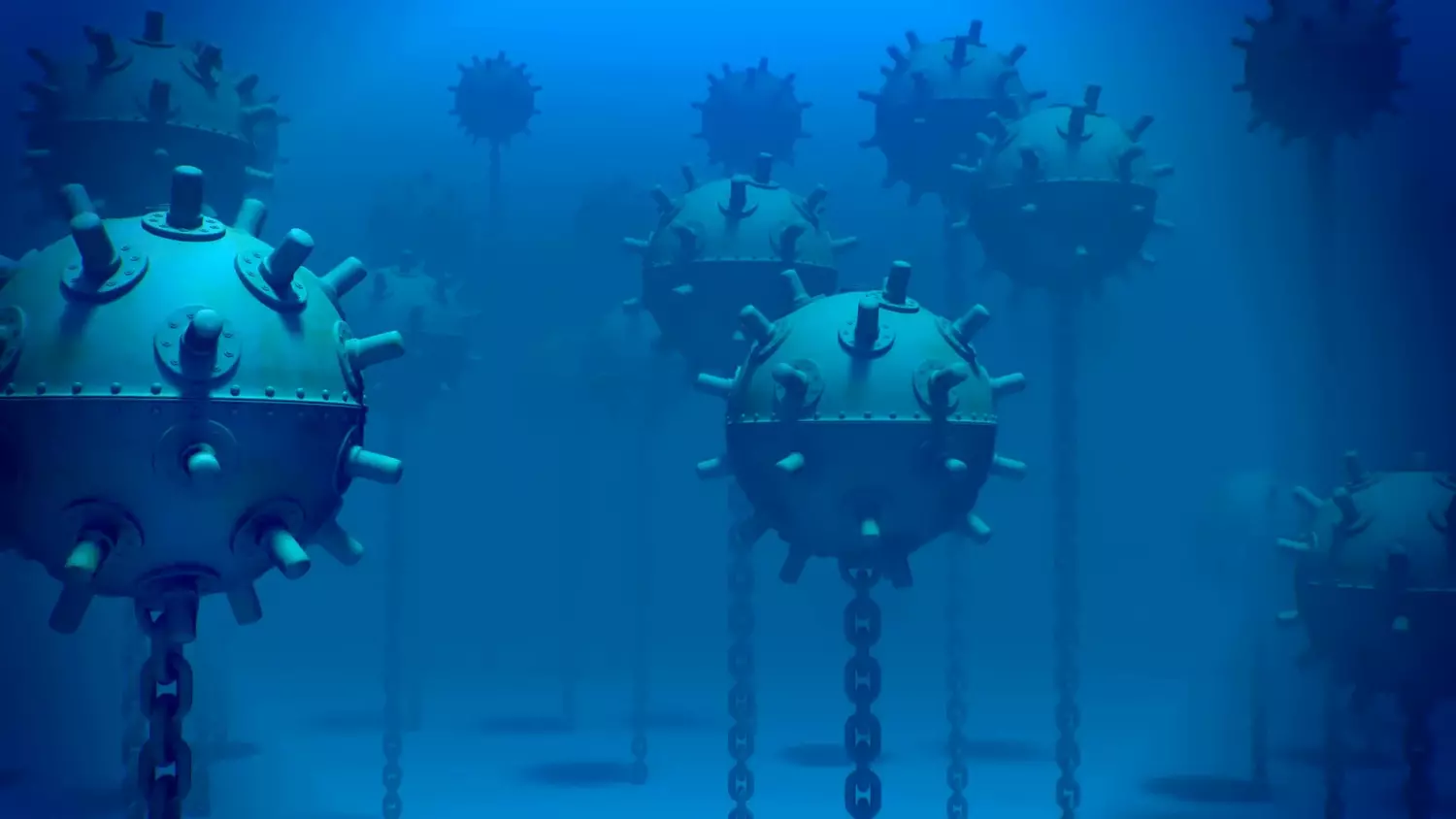 Underwater Naval Mine 3D model_2