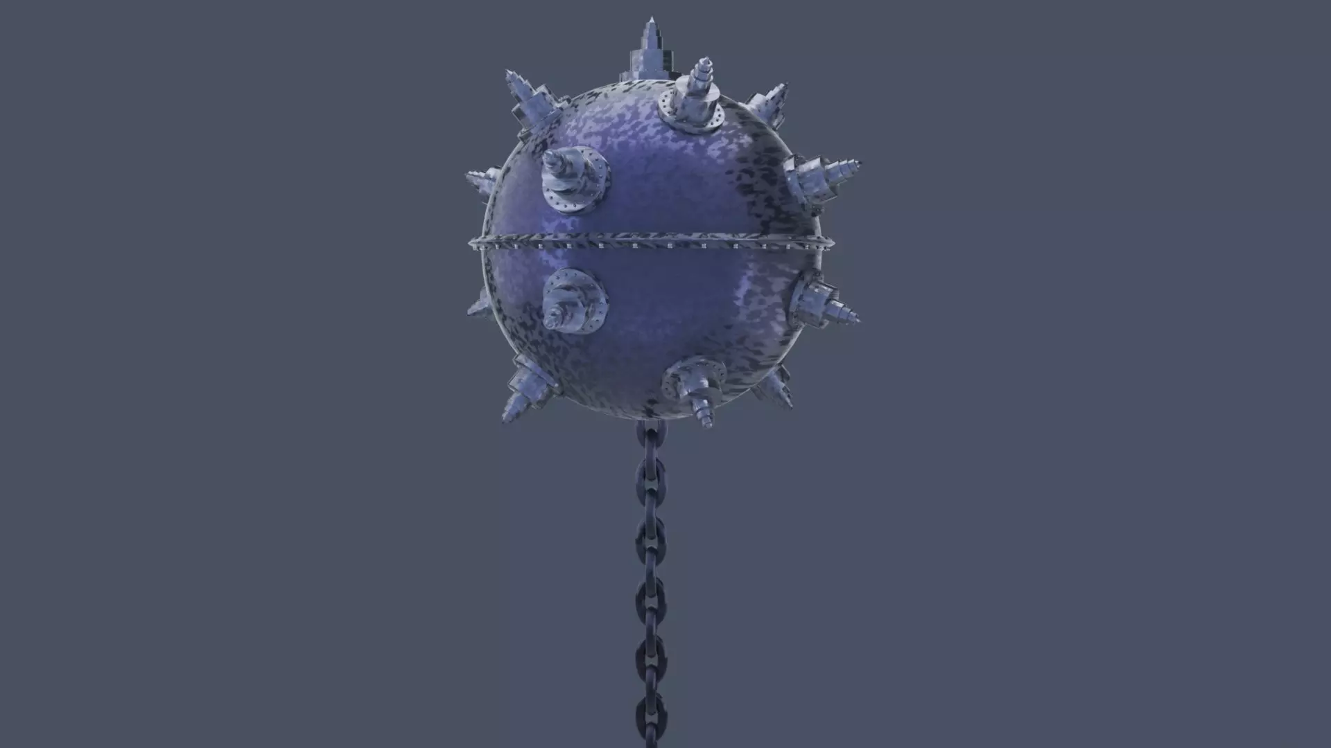 Underwater Naval Mine 3D model_1