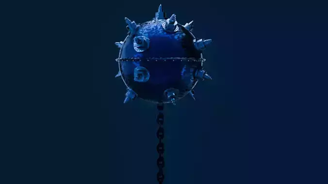 Underwater Naval Mine 3D model