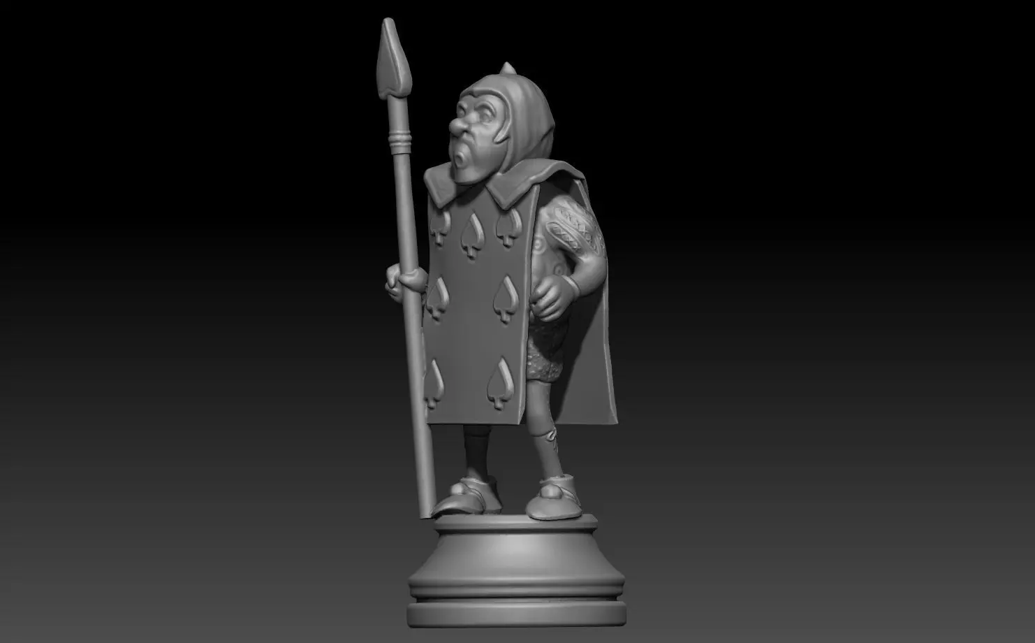 Printed Wonderland chess set 3D print model_18