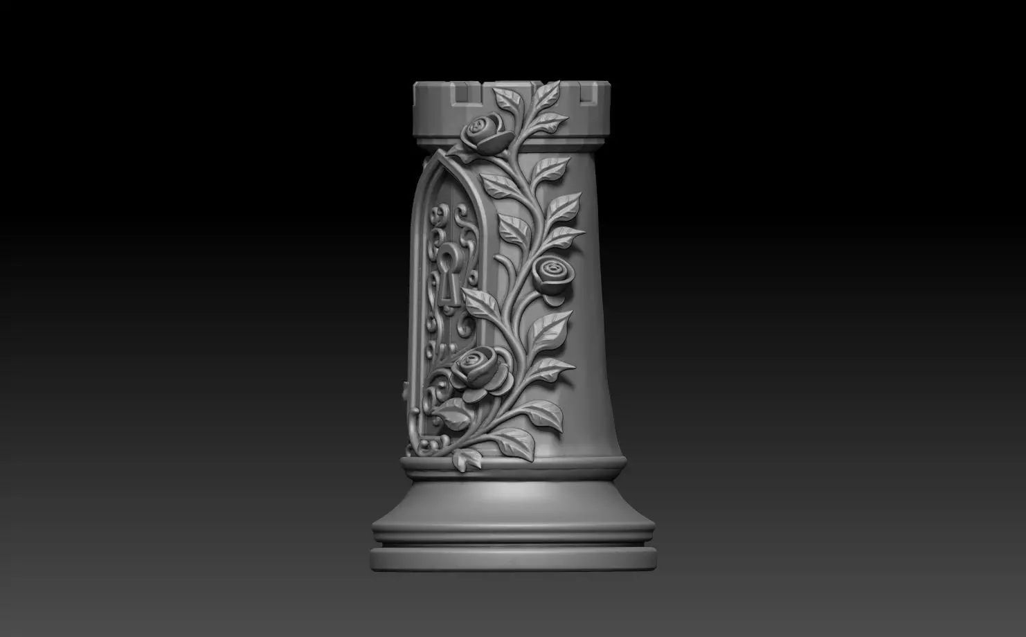 Printed Wonderland chess set 3D print model_6