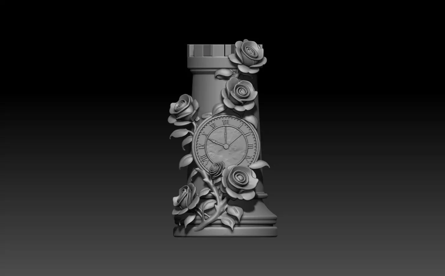 Printed Wonderland chess set 3D print model_22