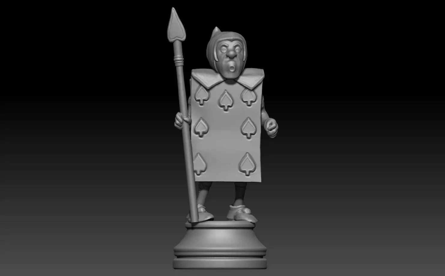 Printed Wonderland chess set 3D print model_17