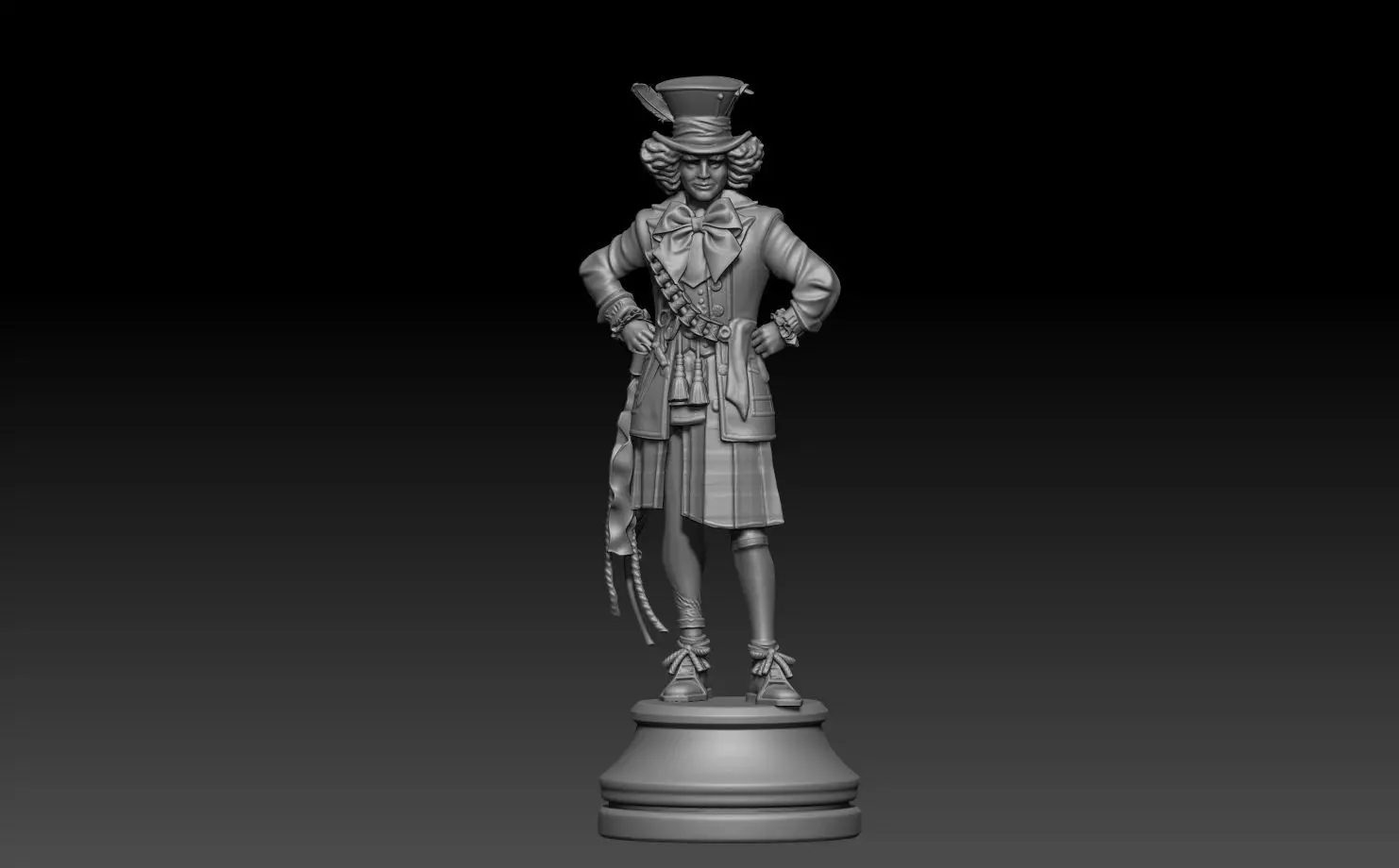 Printed Wonderland chess set 3D print model_10