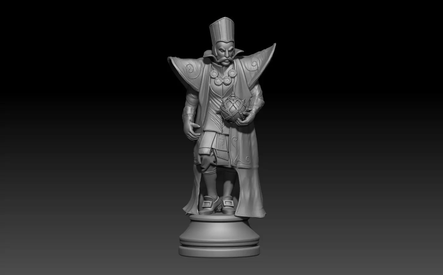 Printed Wonderland chess set 3D print model_21