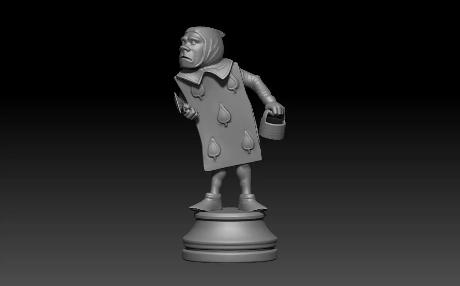 Printed Wonderland chess set 3D print model_20