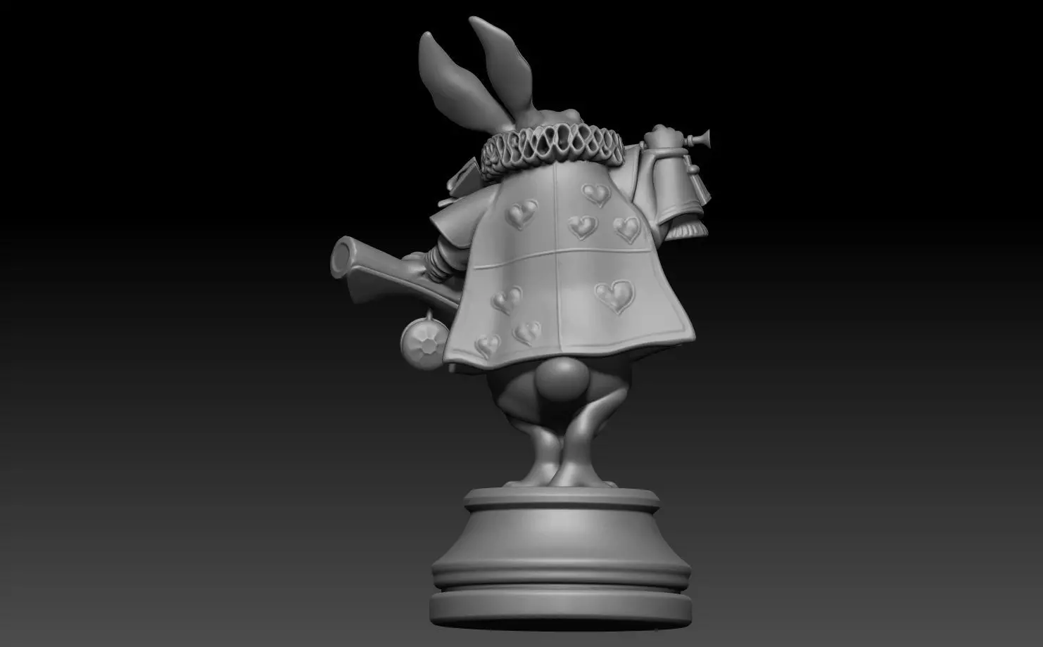 Printed Wonderland chess set 3D print model_16