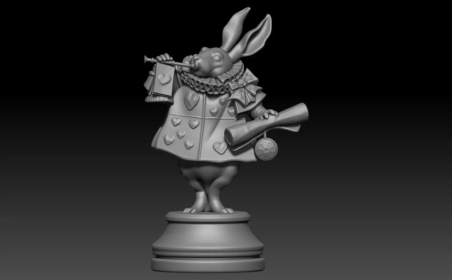 Printed Wonderland chess set 3D print model_15