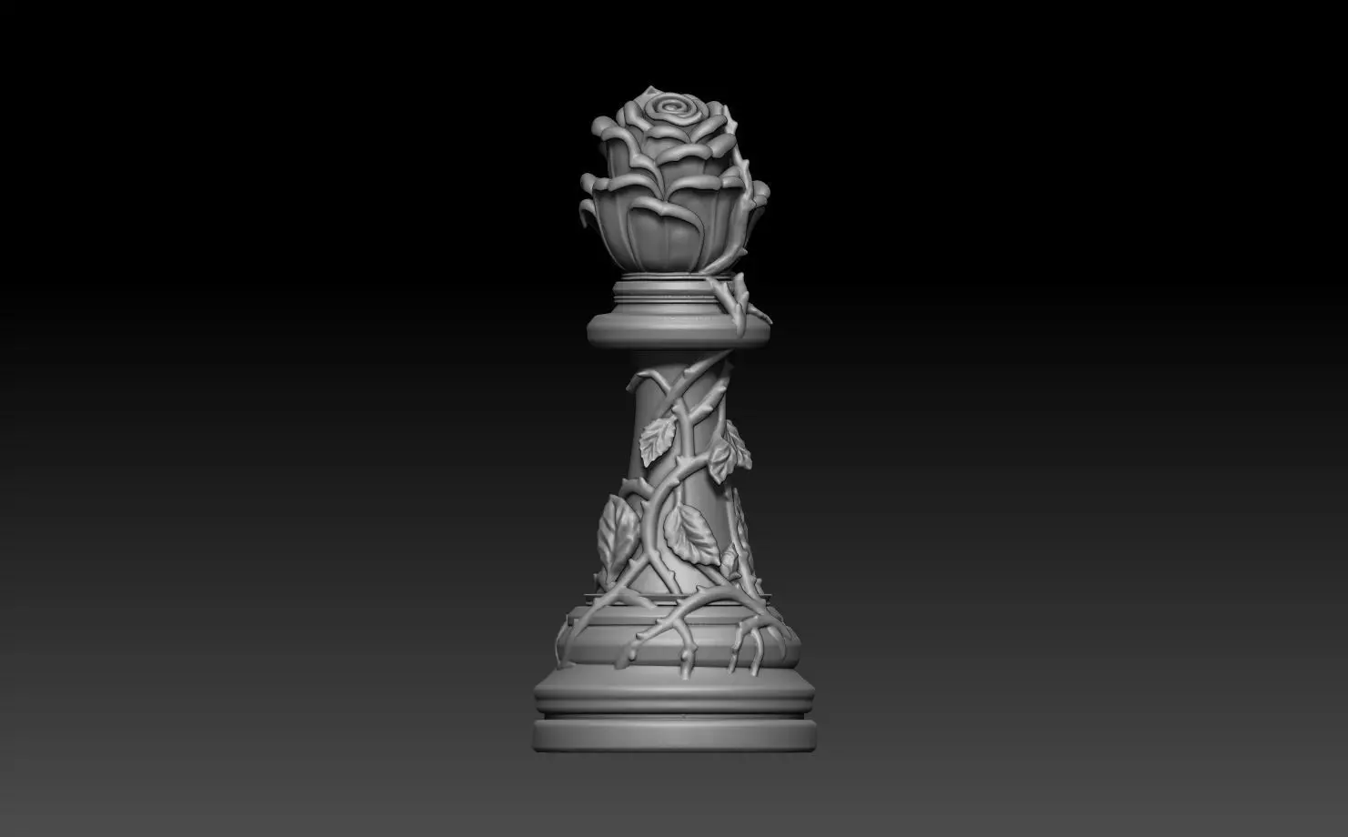 Printed Wonderland chess set 3D print model_19