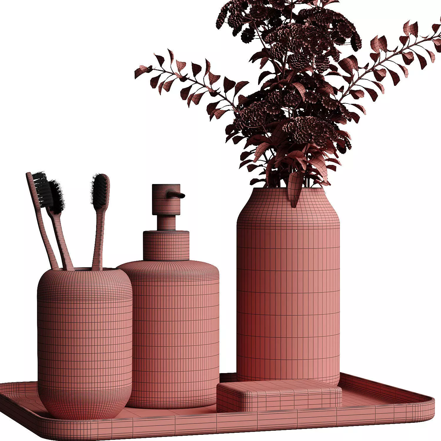 Bathroom accessories 3D model_4