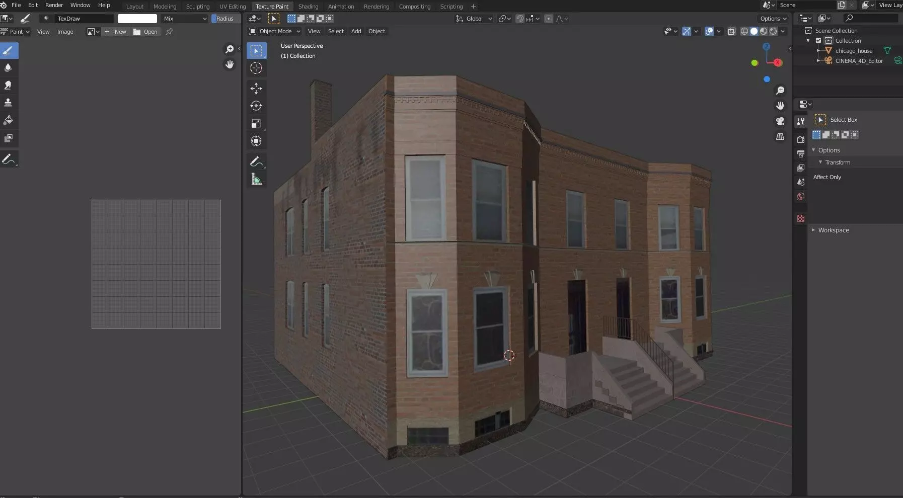 Chicago House Low-poly 3D model_11
