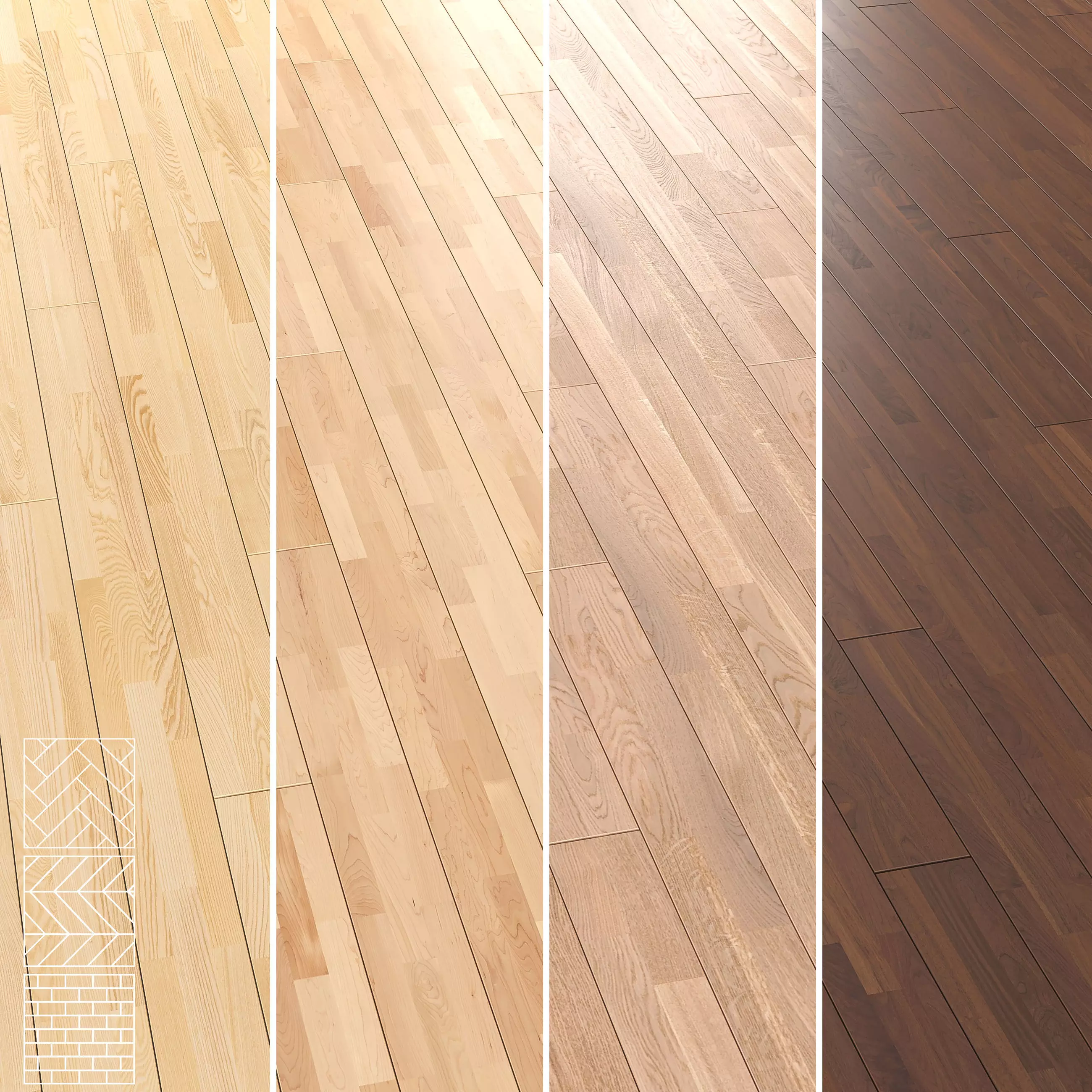 Boen Parquet Wood Floor Collection - 5 Pro Layouts - 4K Textures Texture_1