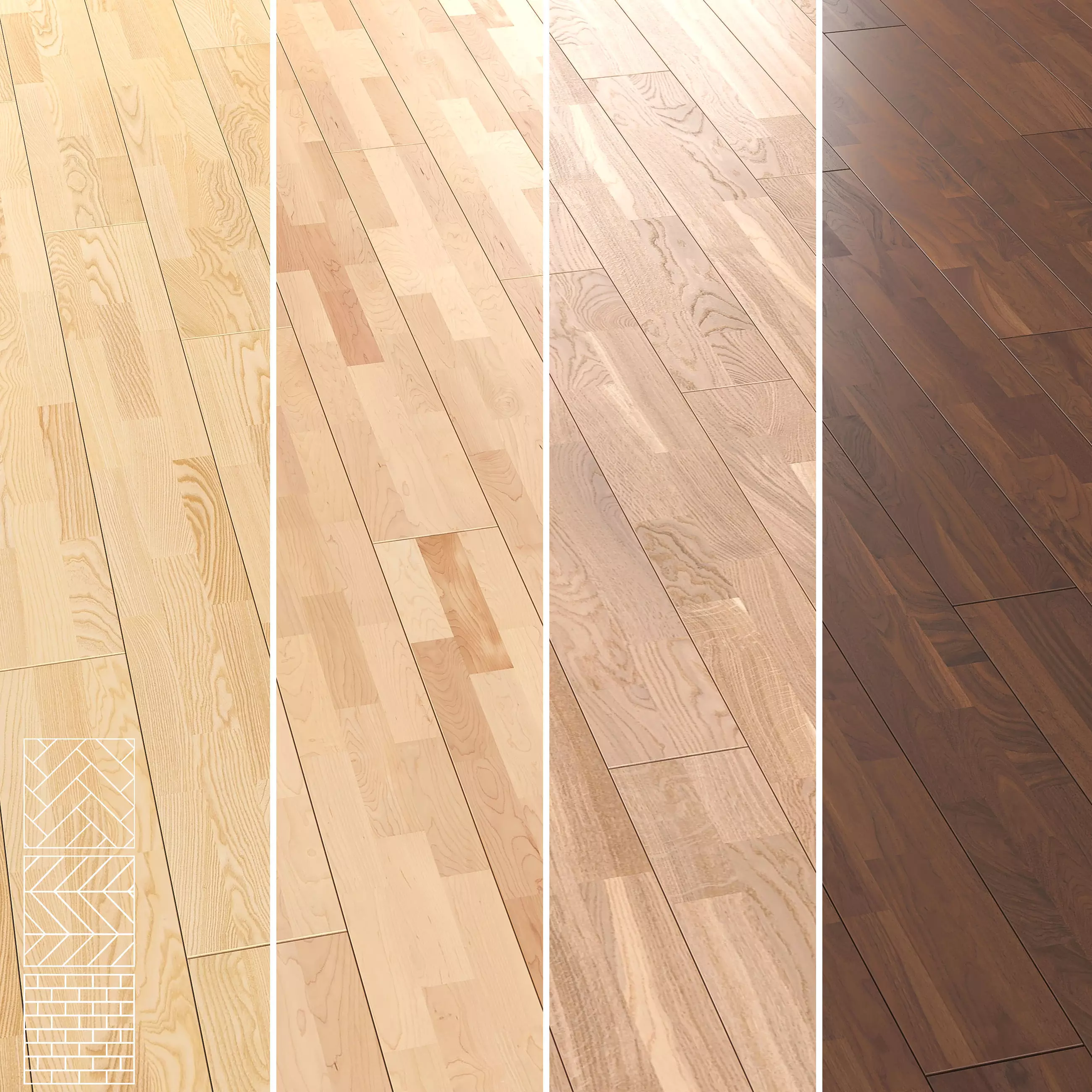 Boen Parquet Wood Floor Collection - 5 Pro Layouts - 4K Textures Texture_3