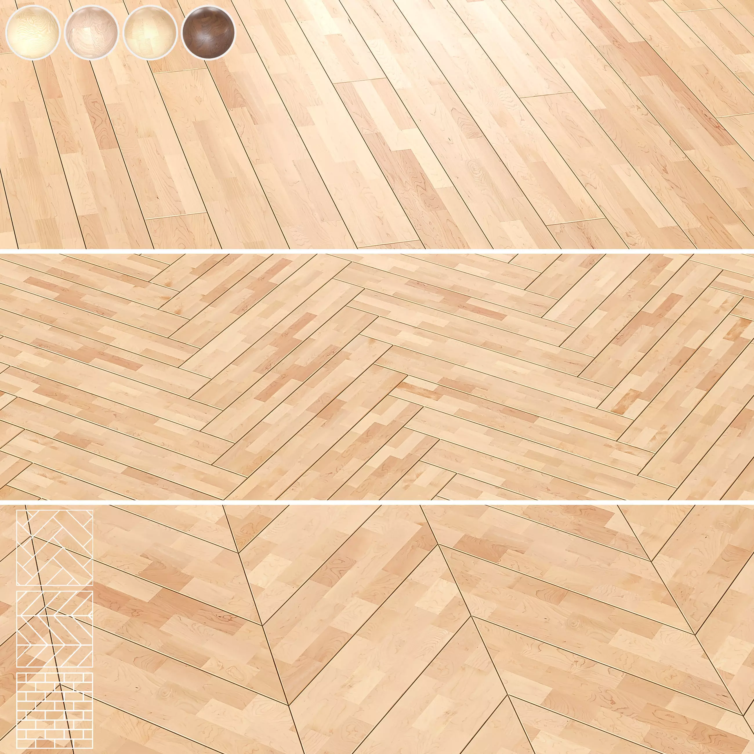 Boen Parquet Wood Floor Collection - 5 Pro Layouts - 4K Textures Texture_0