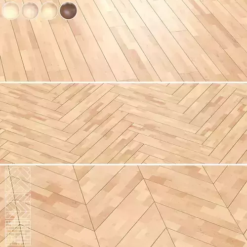 Boen Parquet Wood Floor Collection - 5 Pro Layouts - 4K Textures