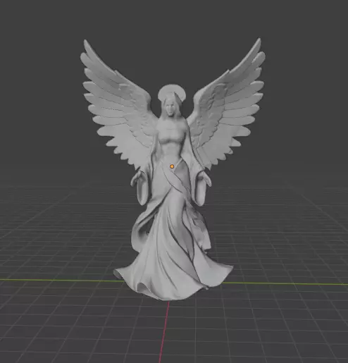 Christmas Angel Tree Topper  3D Printable STL 3D print model_1