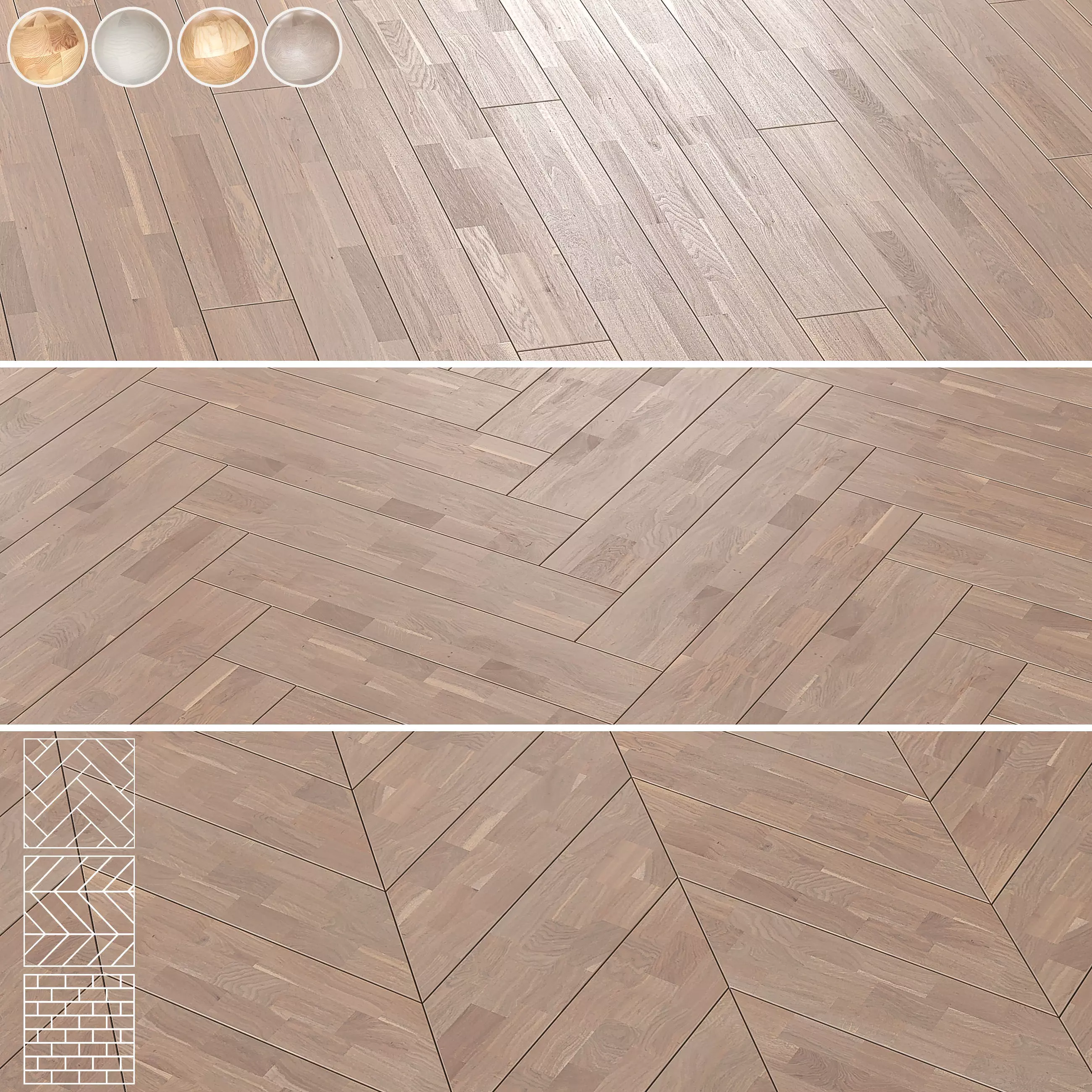 Boen Parquet Wood Floor Collection - 5 Pro Layouts - 4K  Texture_0