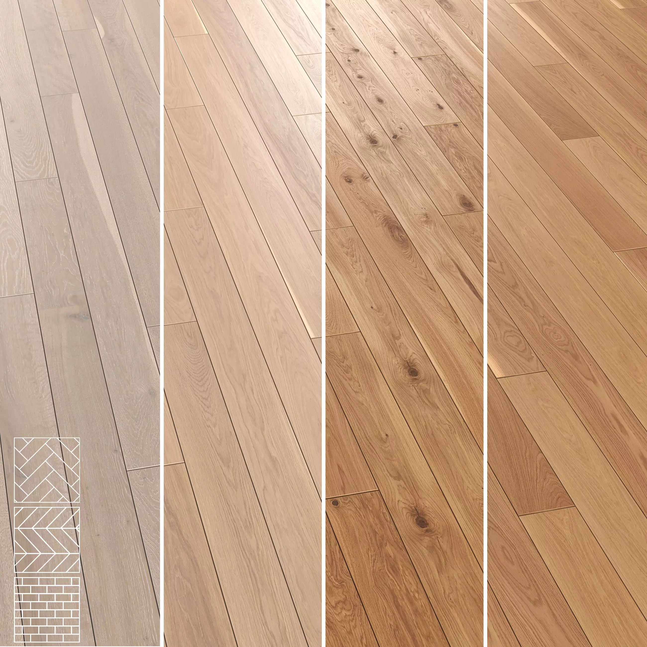 Boen Parquet Wood Floor Collection - 5 Pro Layouts - 4K Textures Texture_1