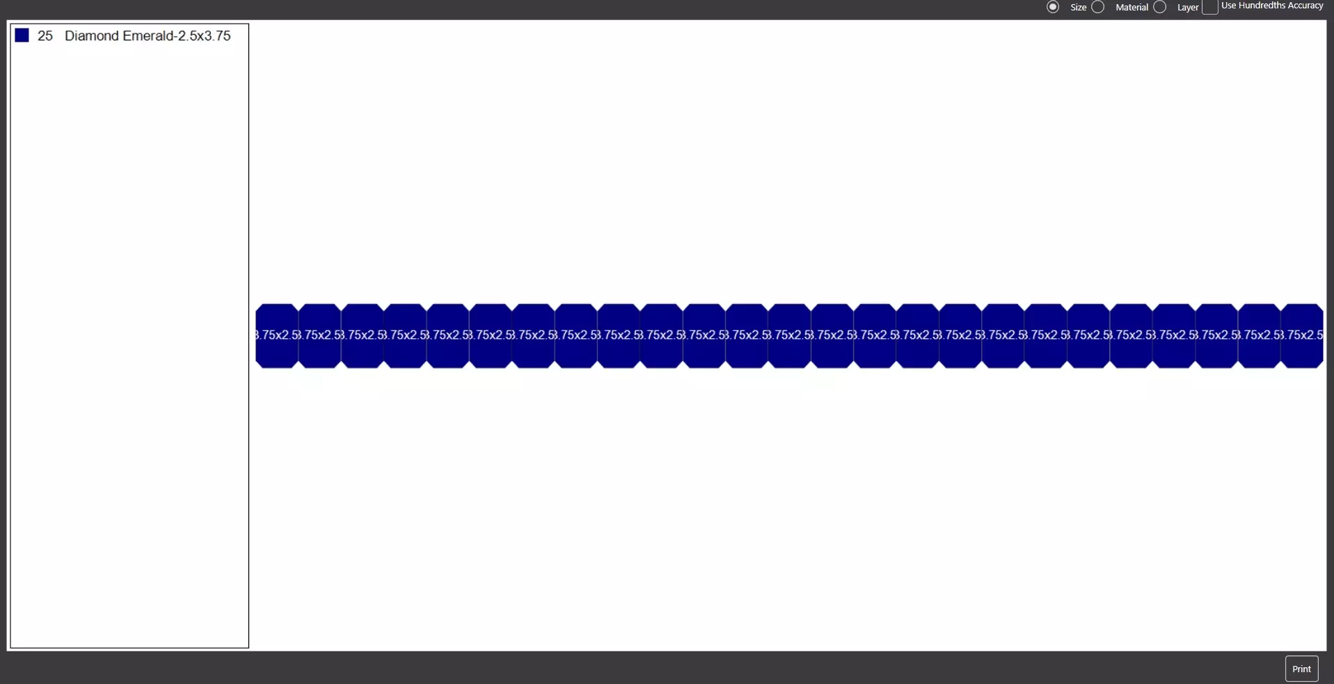 Channel Set Emerald cut eternity ring with bead N04 3725CT EU54 3D print model_13
