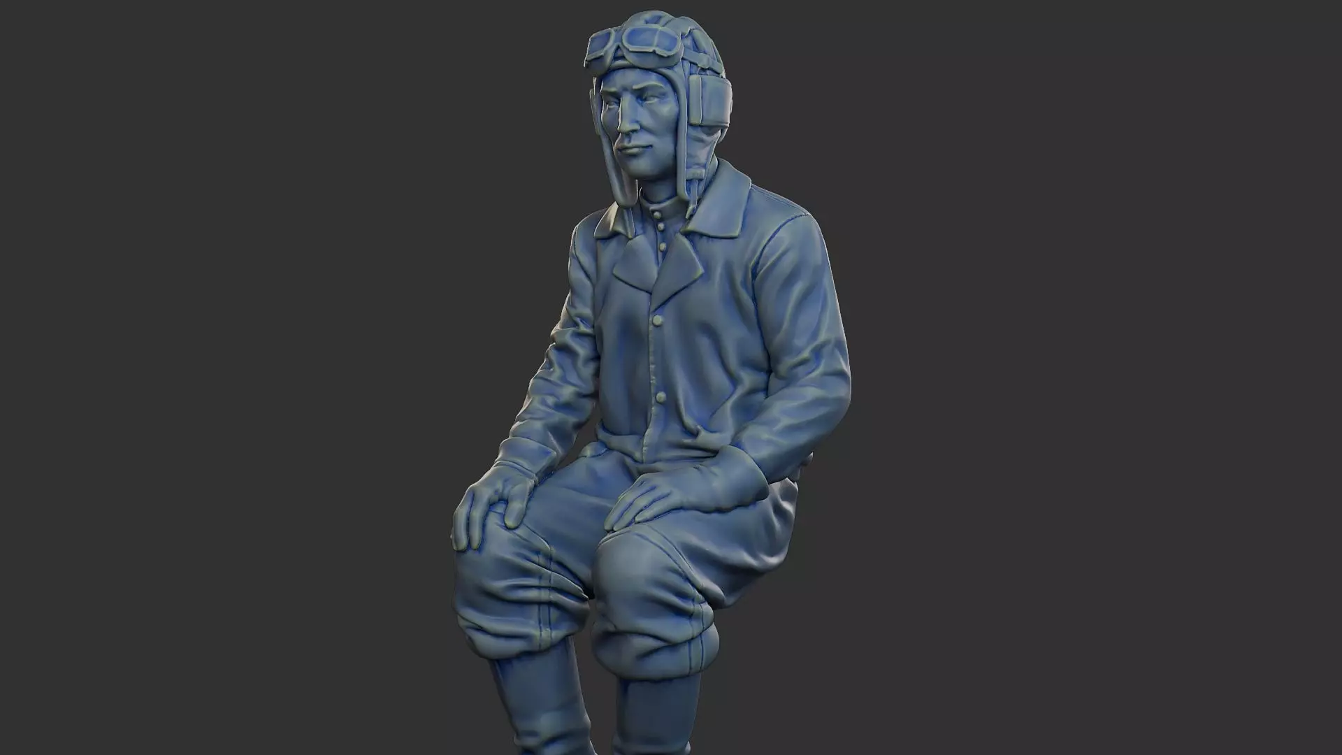 Russian Soviet tank Crew STC WW2 1 004 3D print model_27