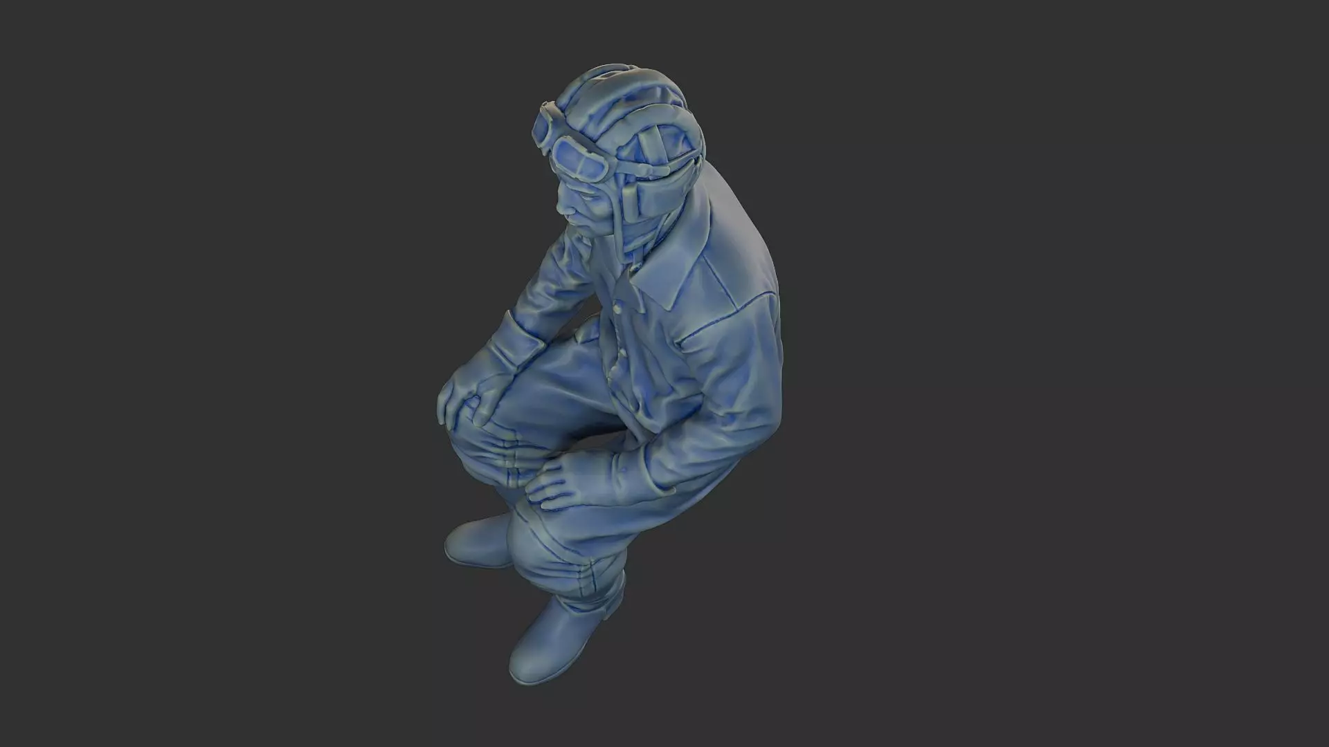 Russian Soviet tank Crew STC WW2 1 004 3D print model_15