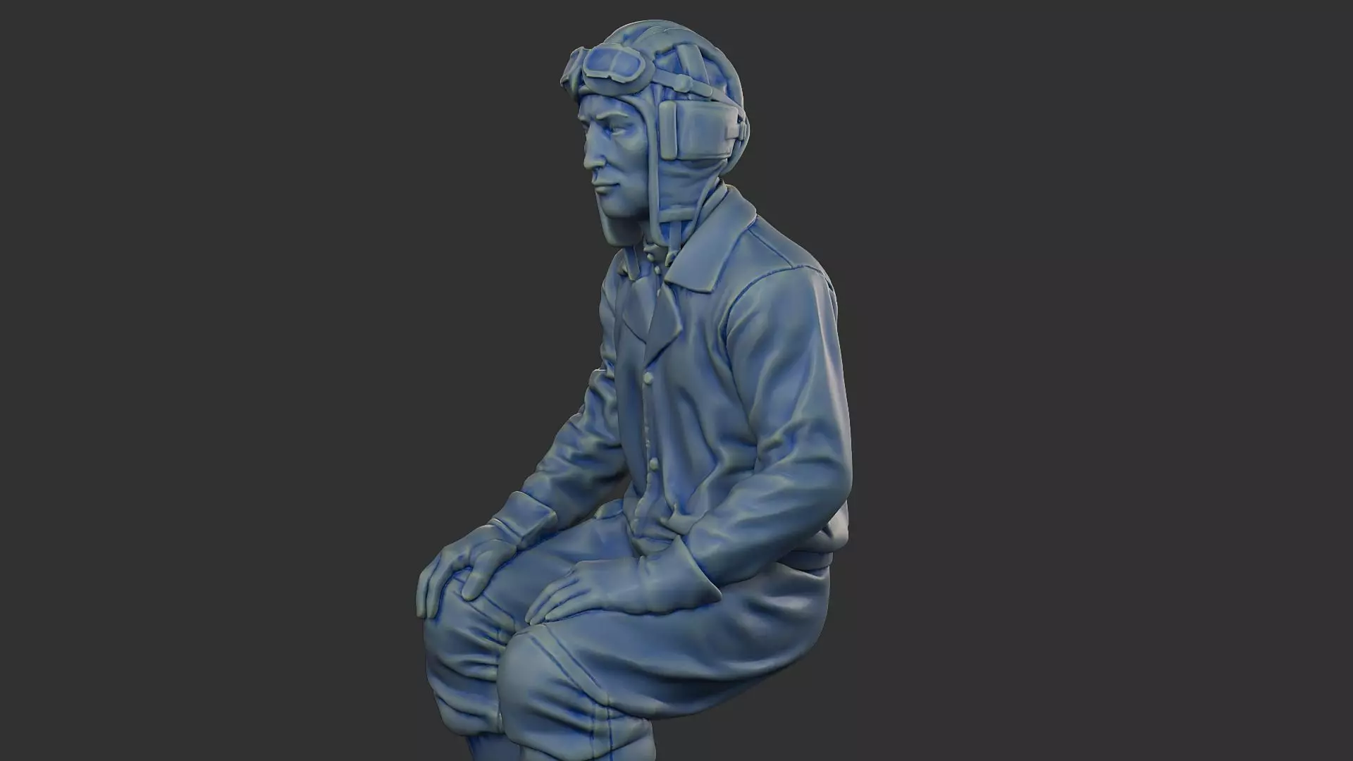 Russian Soviet tank Crew STC WW2 1 004 3D print model_18