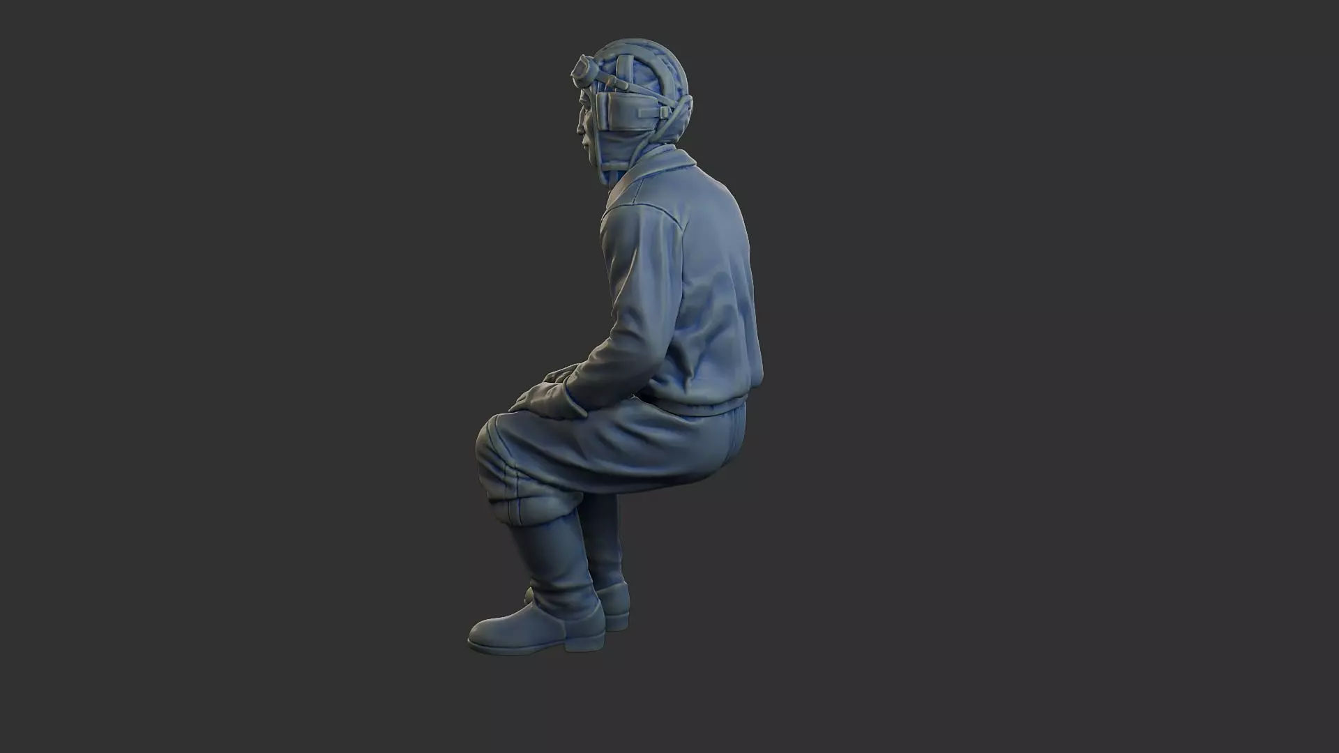 Russian Soviet tank Crew STC WW2 1 004 3D print model_4