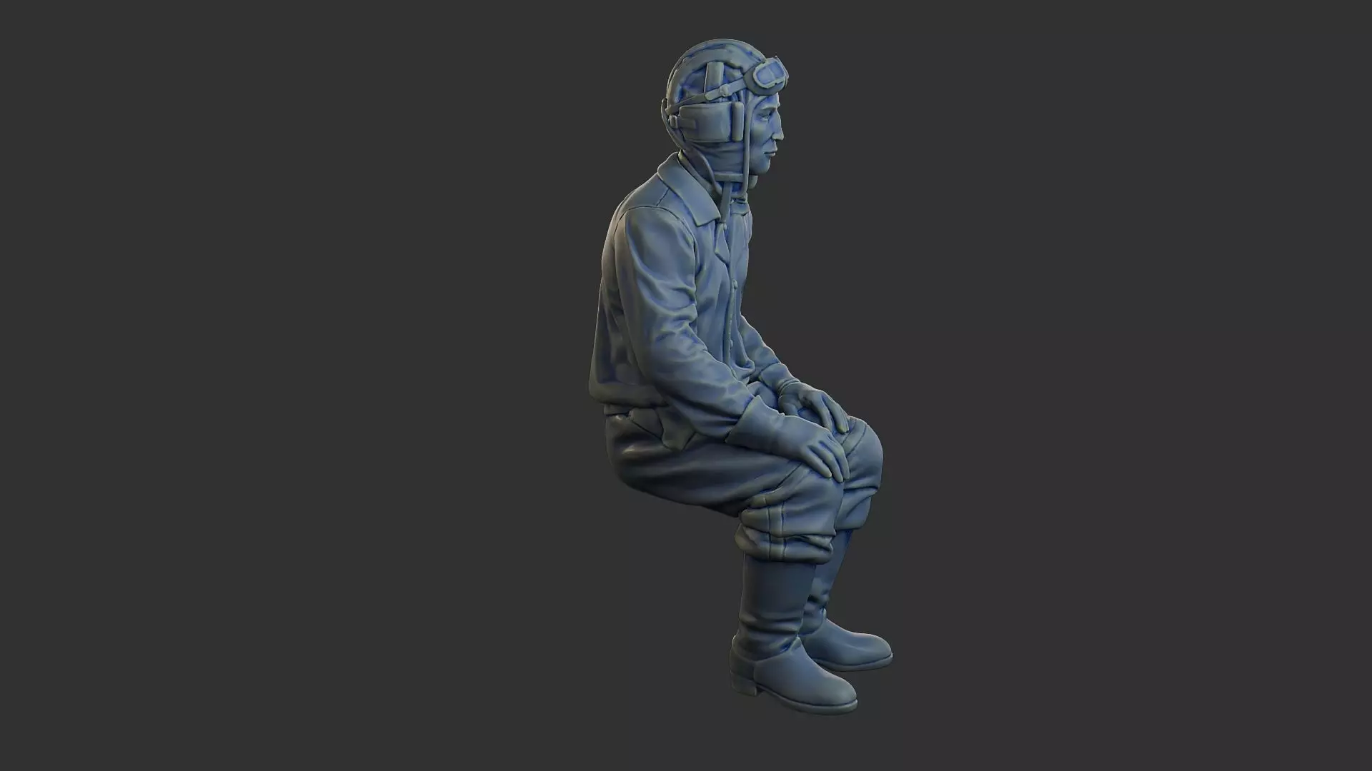 Russian Soviet tank Crew STC WW2 1 004 3D print model_9