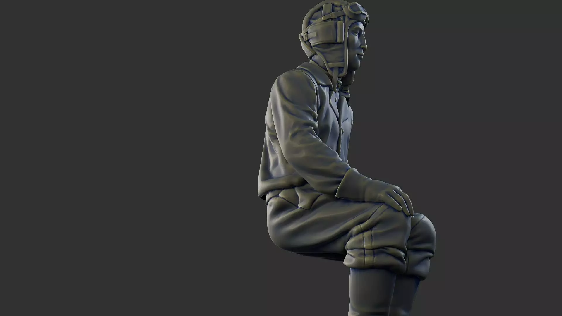 Russian Soviet tank Crew STC WW2 1 004 3D print model_29