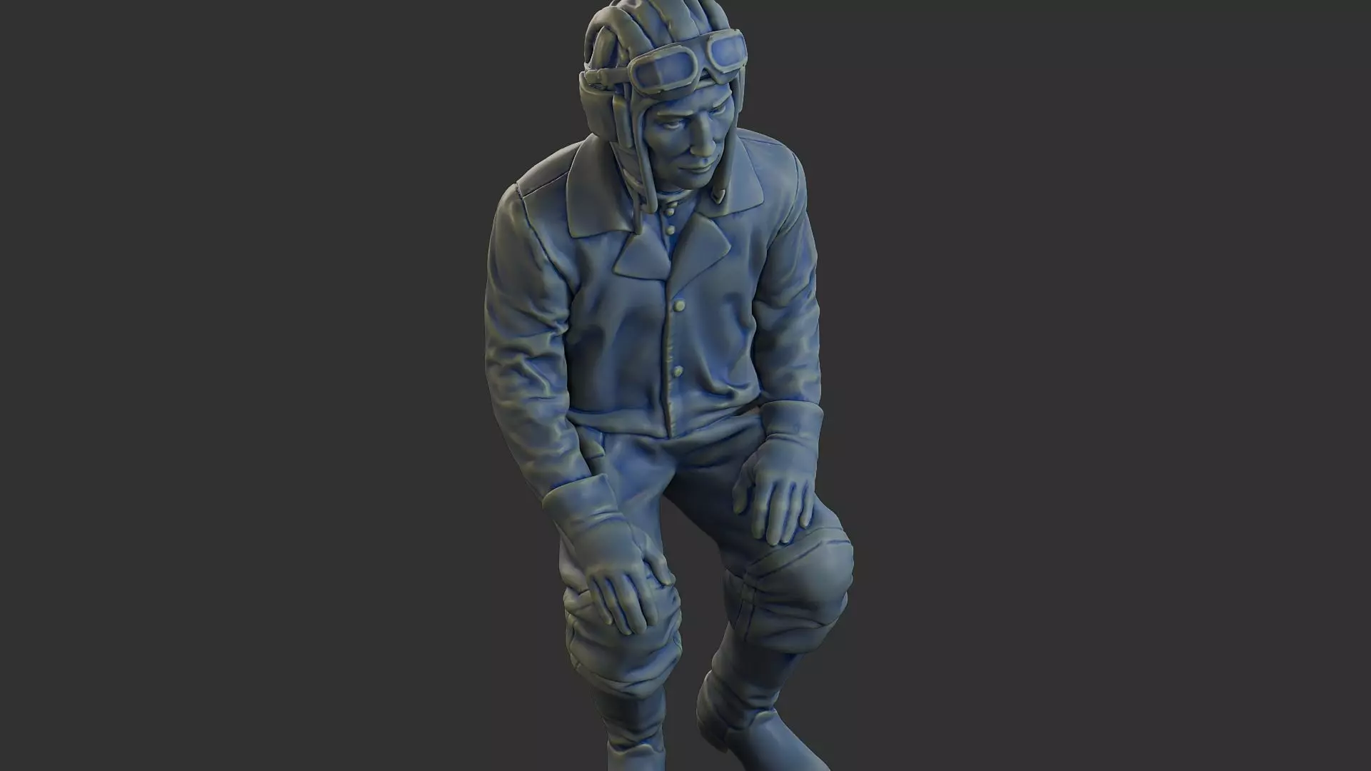 Russian Soviet tank Crew STC WW2 1 004 3D print model_19