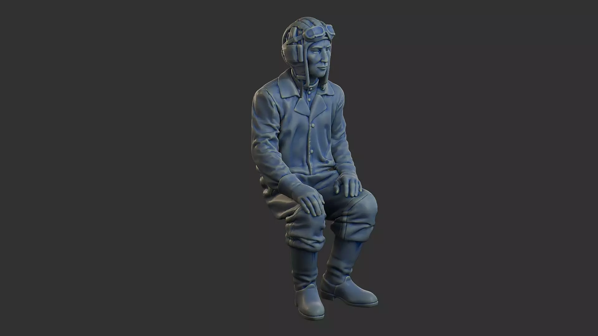 Russian Soviet tank Crew STC WW2 1 004 3D print model_10