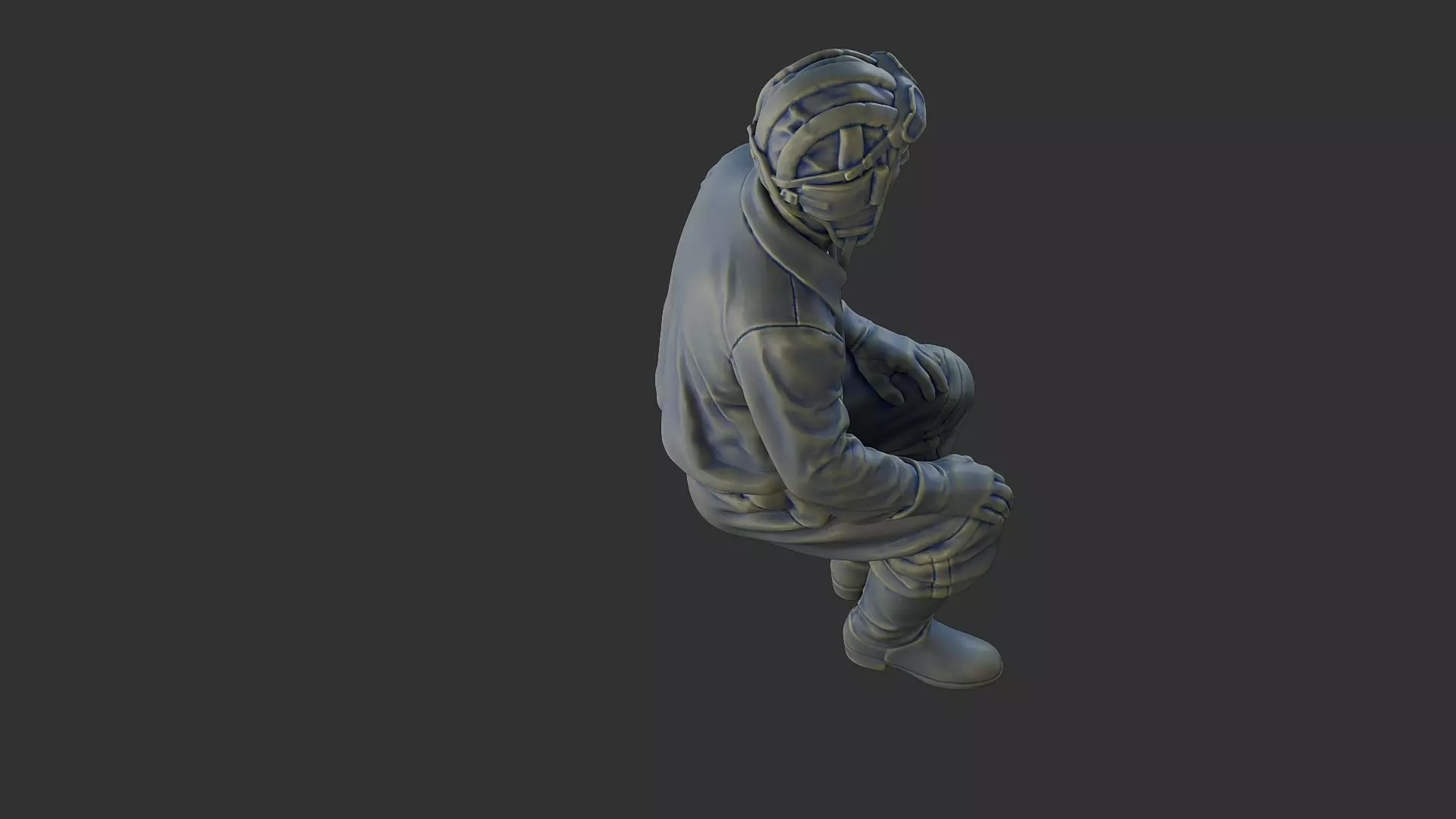 Russian Soviet tank Crew STC WW2 1 004 3D print model_23