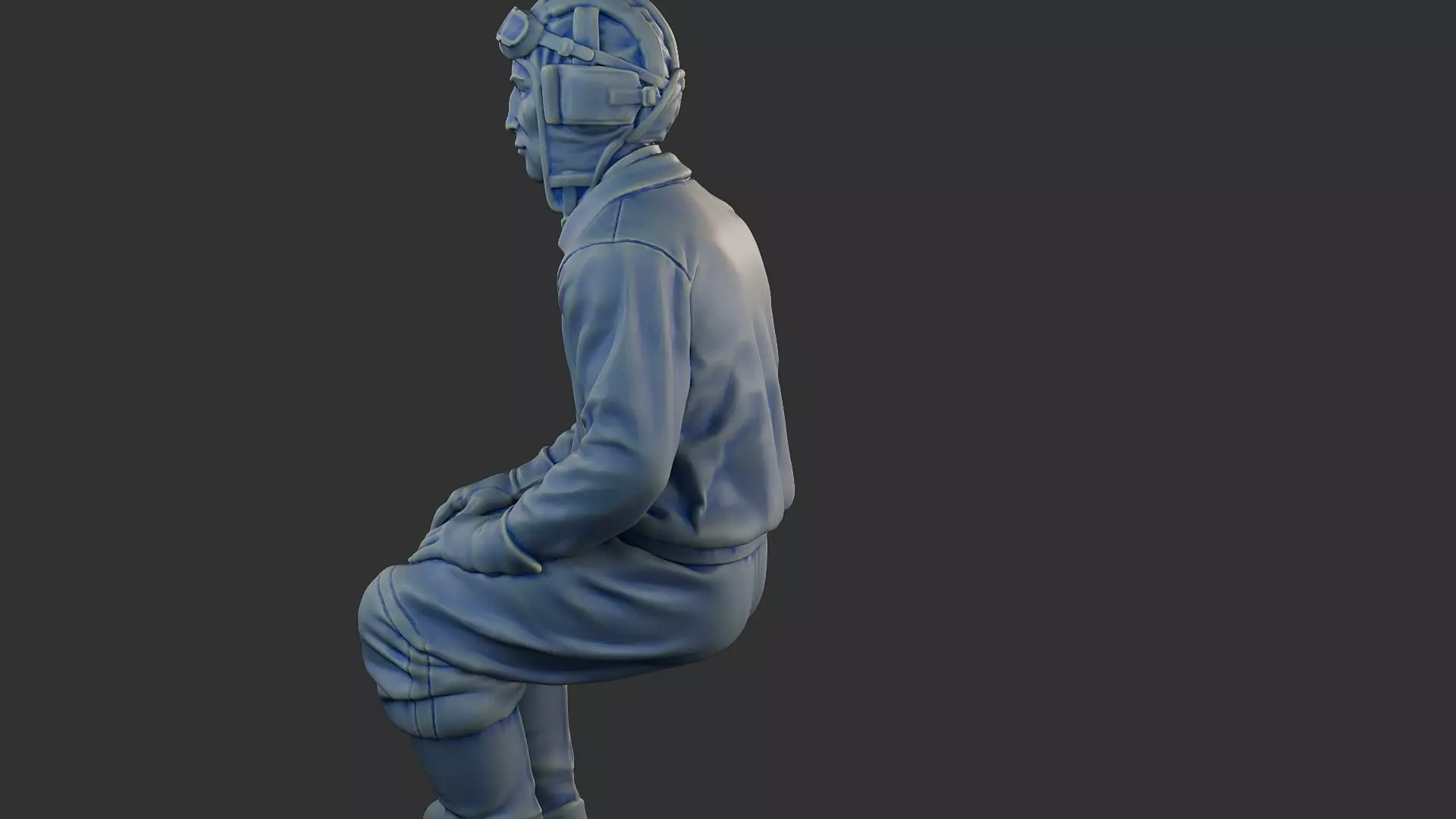 Russian Soviet tank Crew STC WW2 1 004 3D print model_26