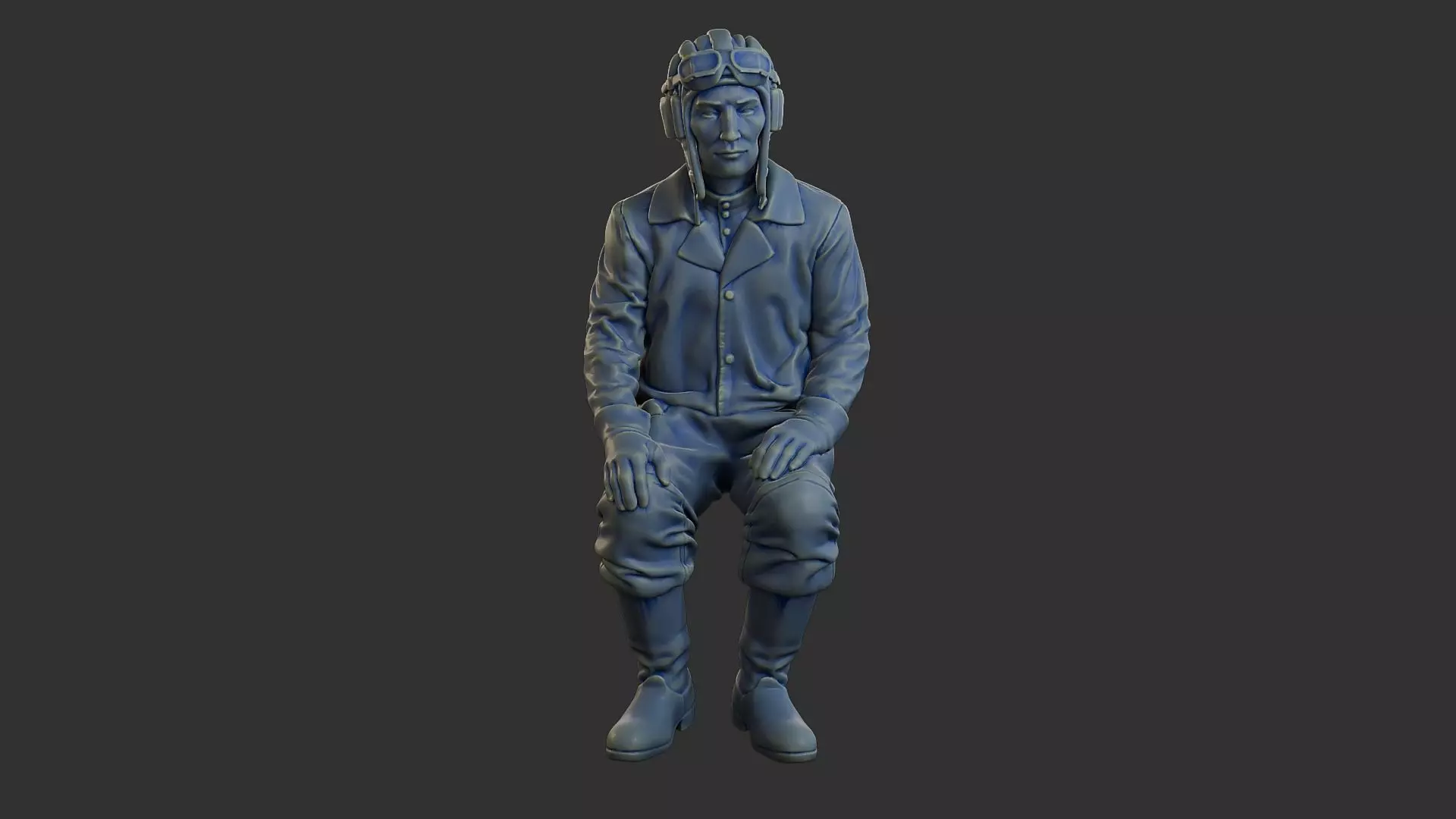 Russian Soviet tank Crew STC WW2 1 004 3D print model_11