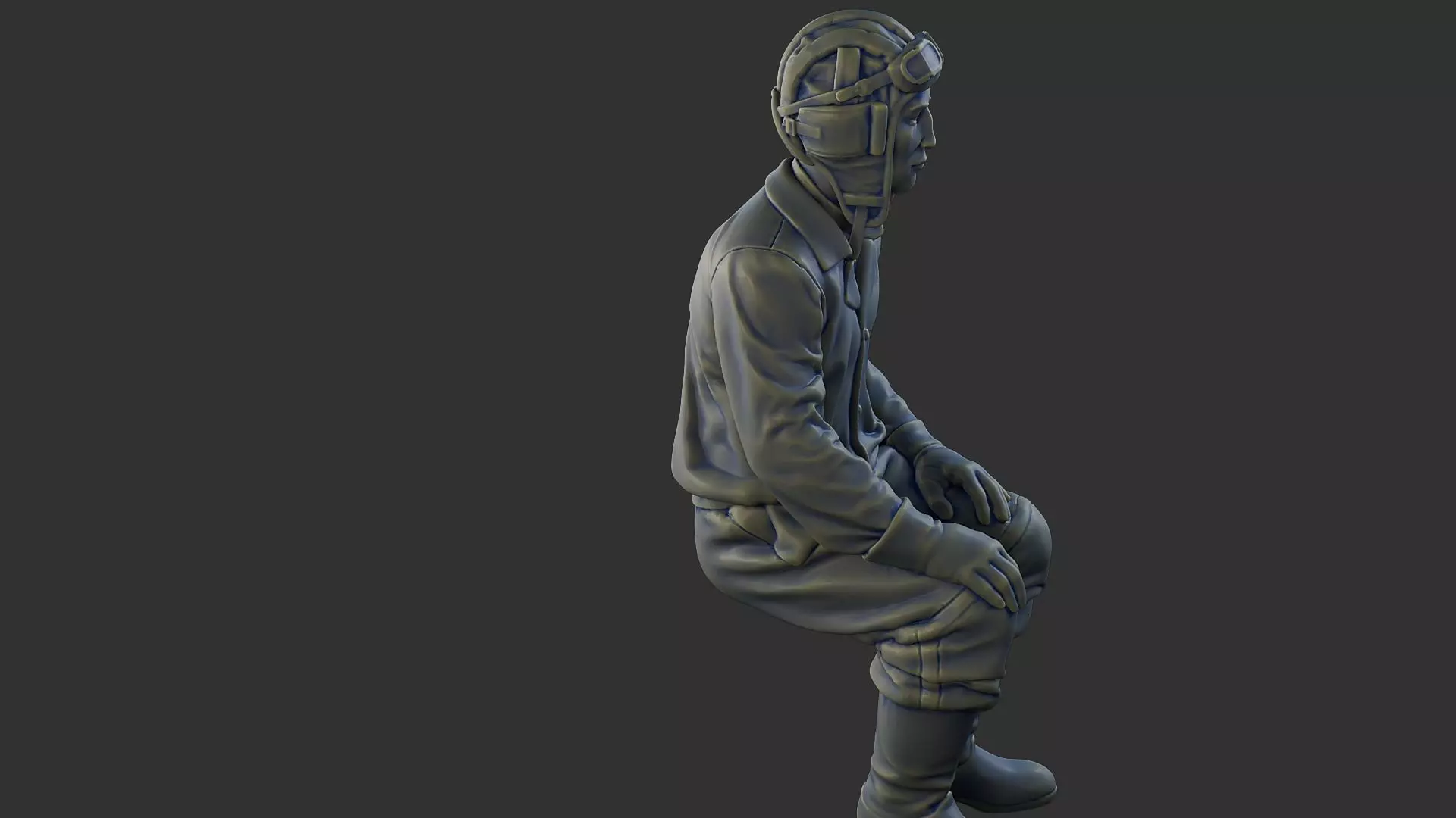 Russian Soviet tank Crew STC WW2 1 004 3D print model_30