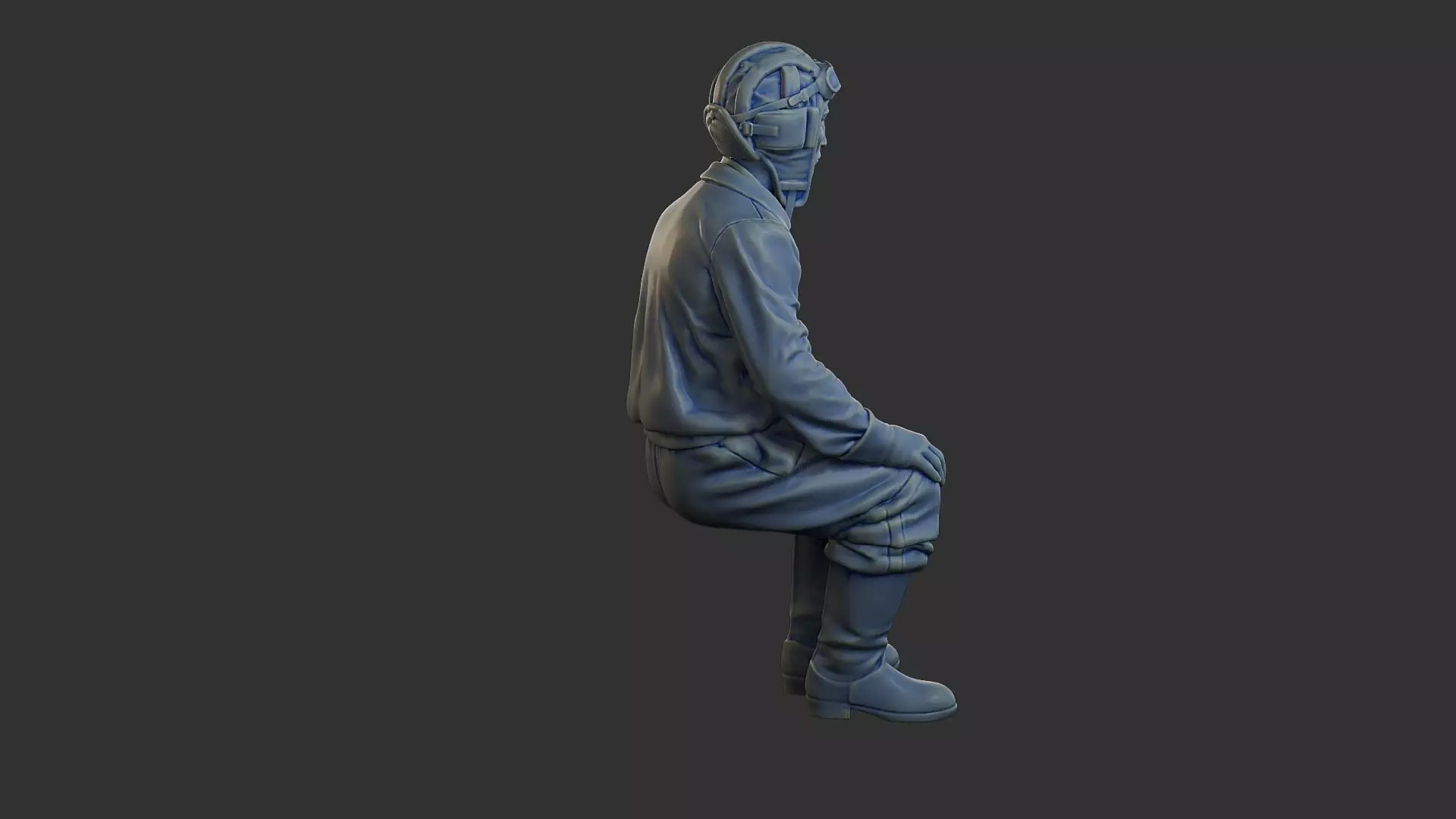 Russian Soviet tank Crew STC WW2 1 004 3D print model_8