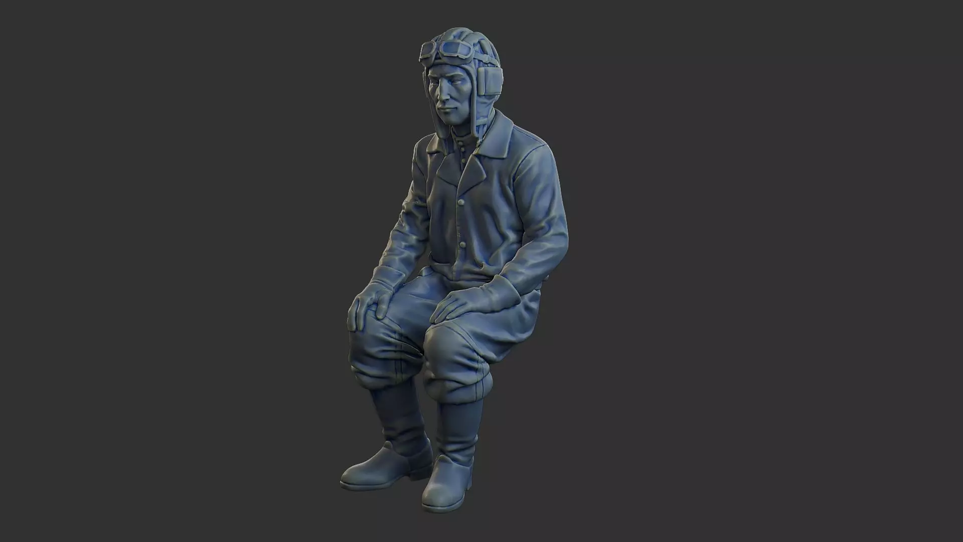 Russian Soviet tank Crew STC WW2 1 004 3D print model_2