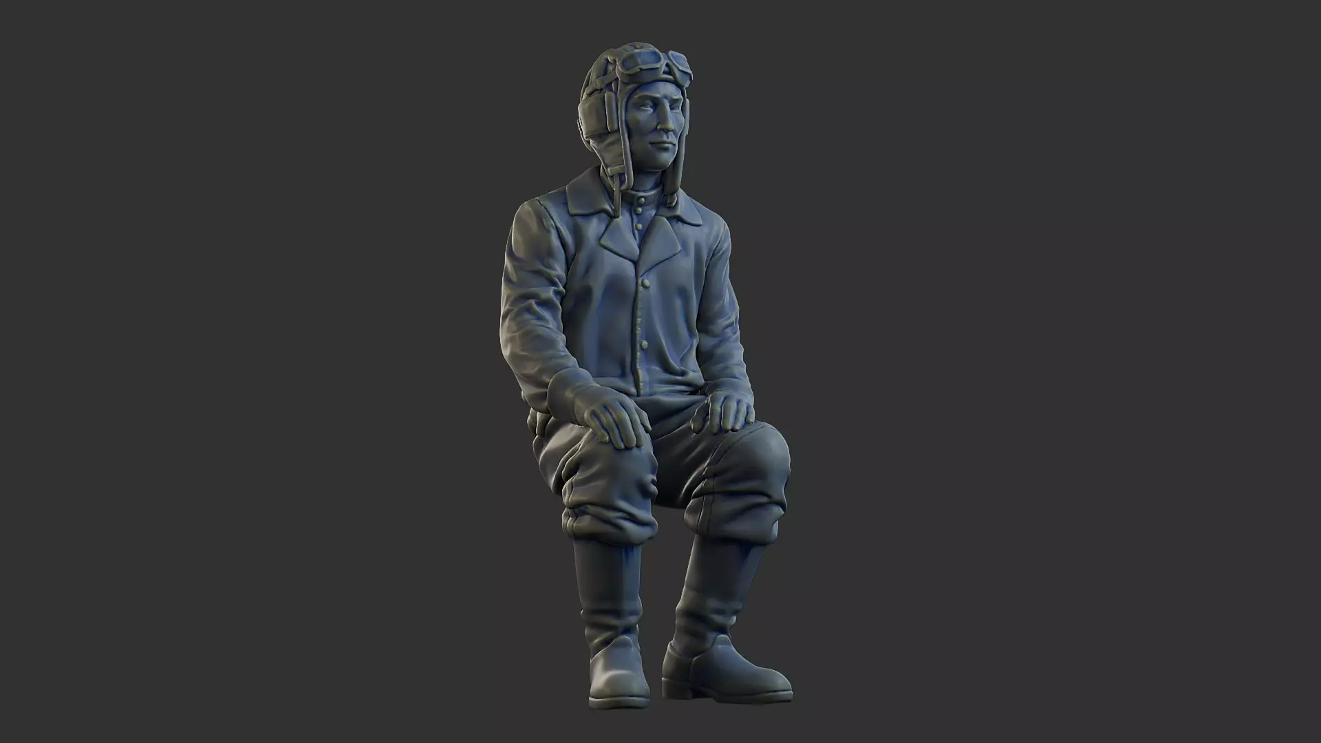 Russian Soviet tank Crew STC WW2 1 004 3D print model_13