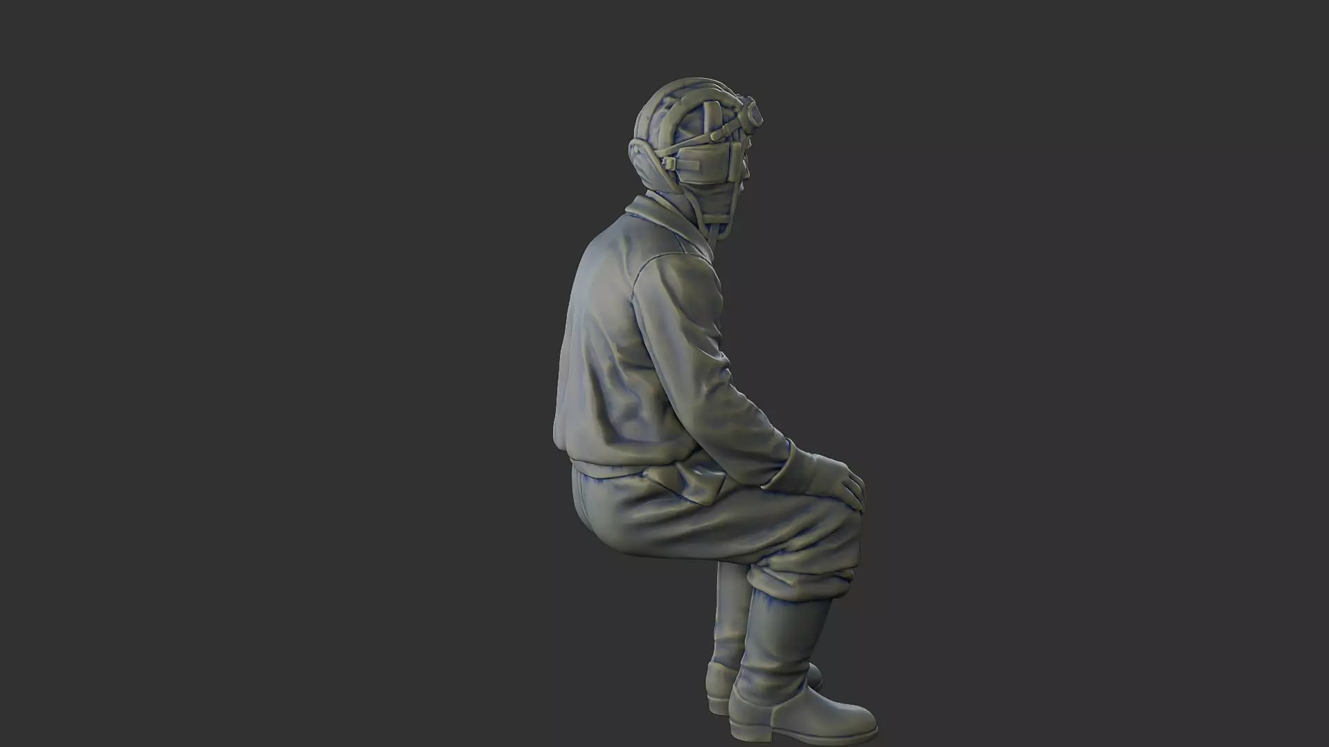 Russian Soviet tank Crew STC WW2 1 004 3D print model_31