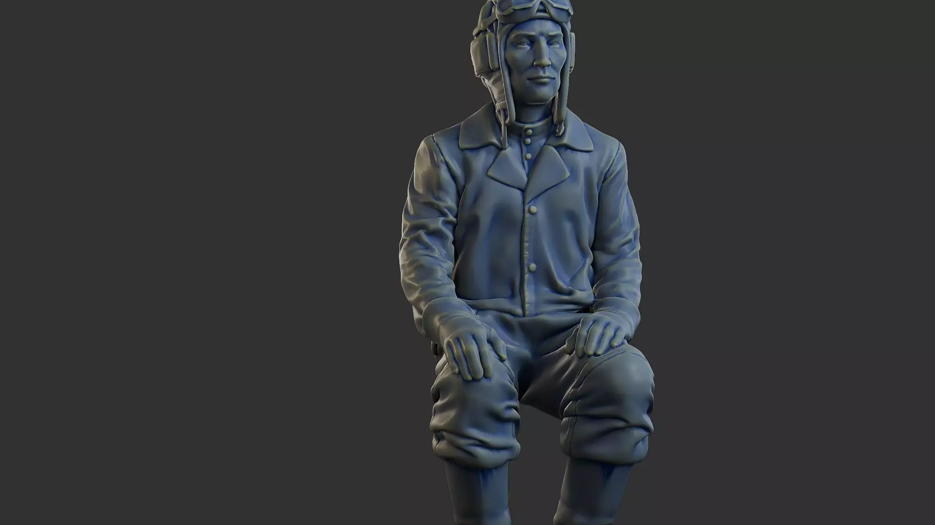 Russian Soviet tank Crew STC WW2 1 004 3D print model_28