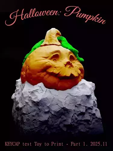 Halloween Pumpkin V1 - KEYCAP TO PRINT