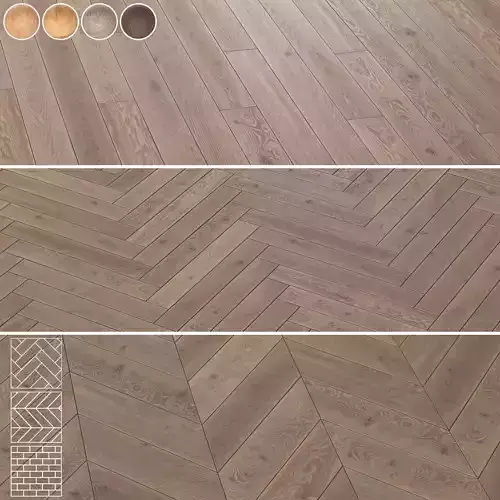 Boen Parquet Wood Floor Collection - 5 Layouts and 4 Colors- 4K 
