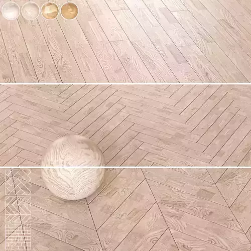 Boen Parquet Wood Floor Collection - 5 Layouts and 4 Colors -4K